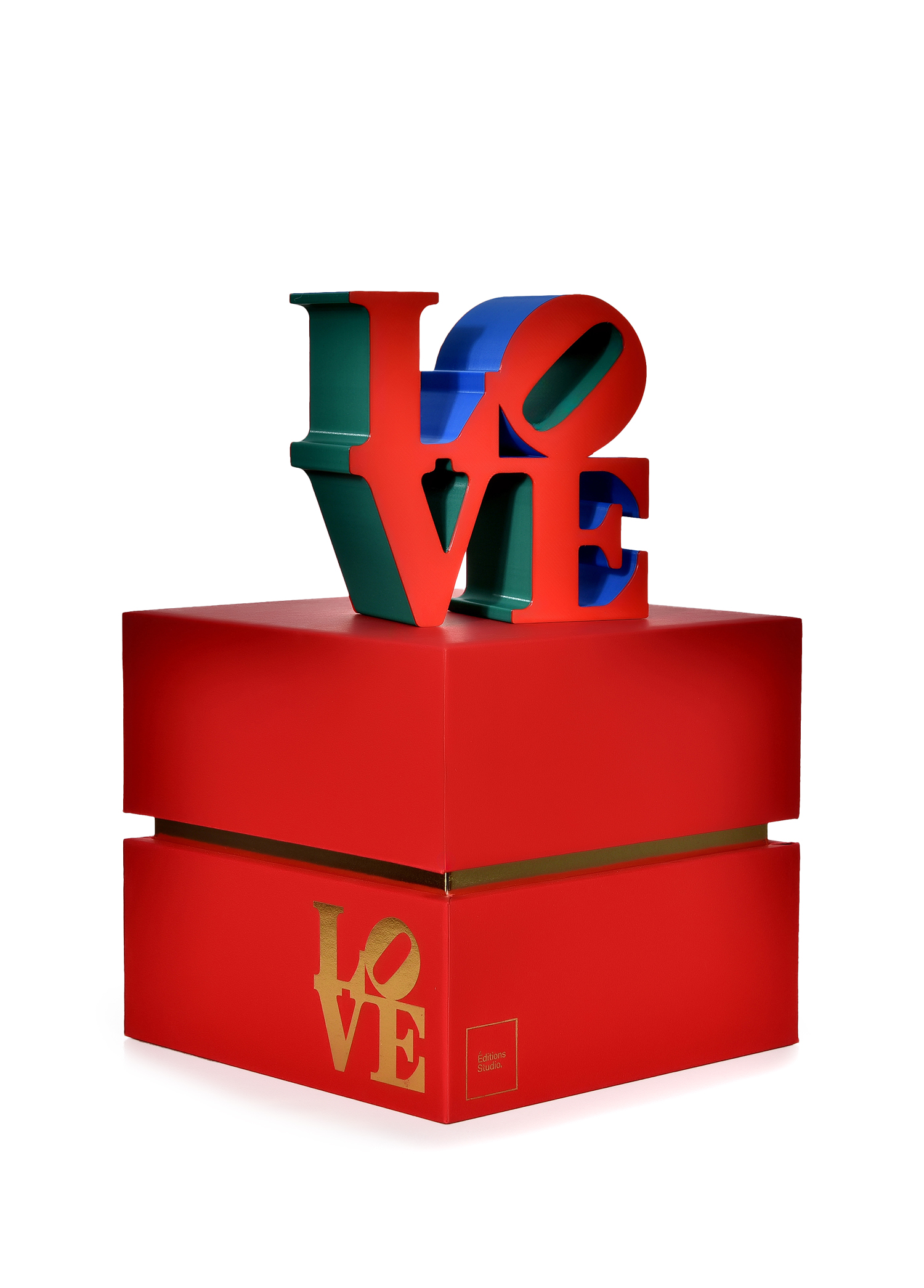 Robert Indiana Love Çok Renkli Heykel