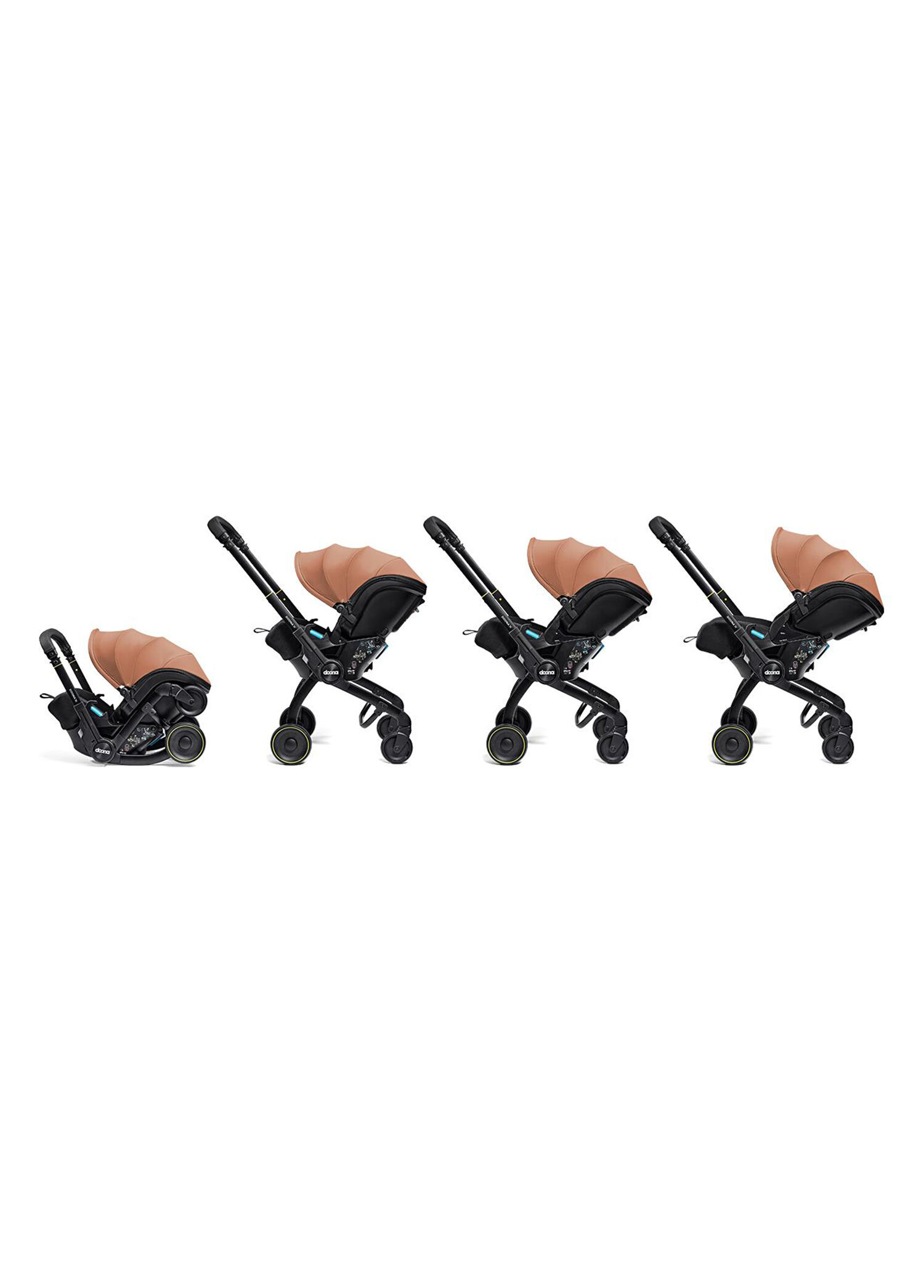 X Bebek Arabasına Dönüşen Tekerlekli Gr 0 i-Size Terracotta 3 Yatış Pozisyonlu Ana Kucağı Oto Koltuğu