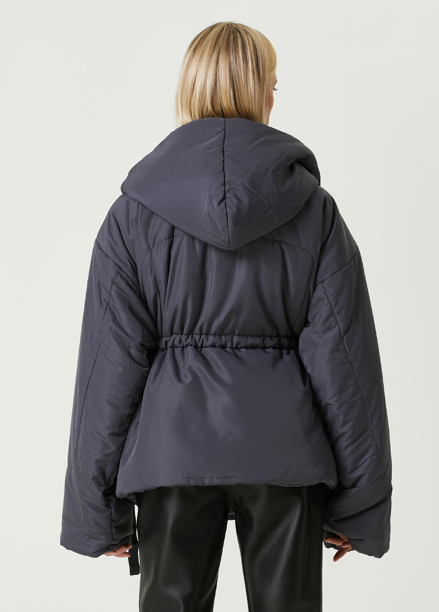 Norma Kamali Sleeping Bag Anthracite Puffer Coat
