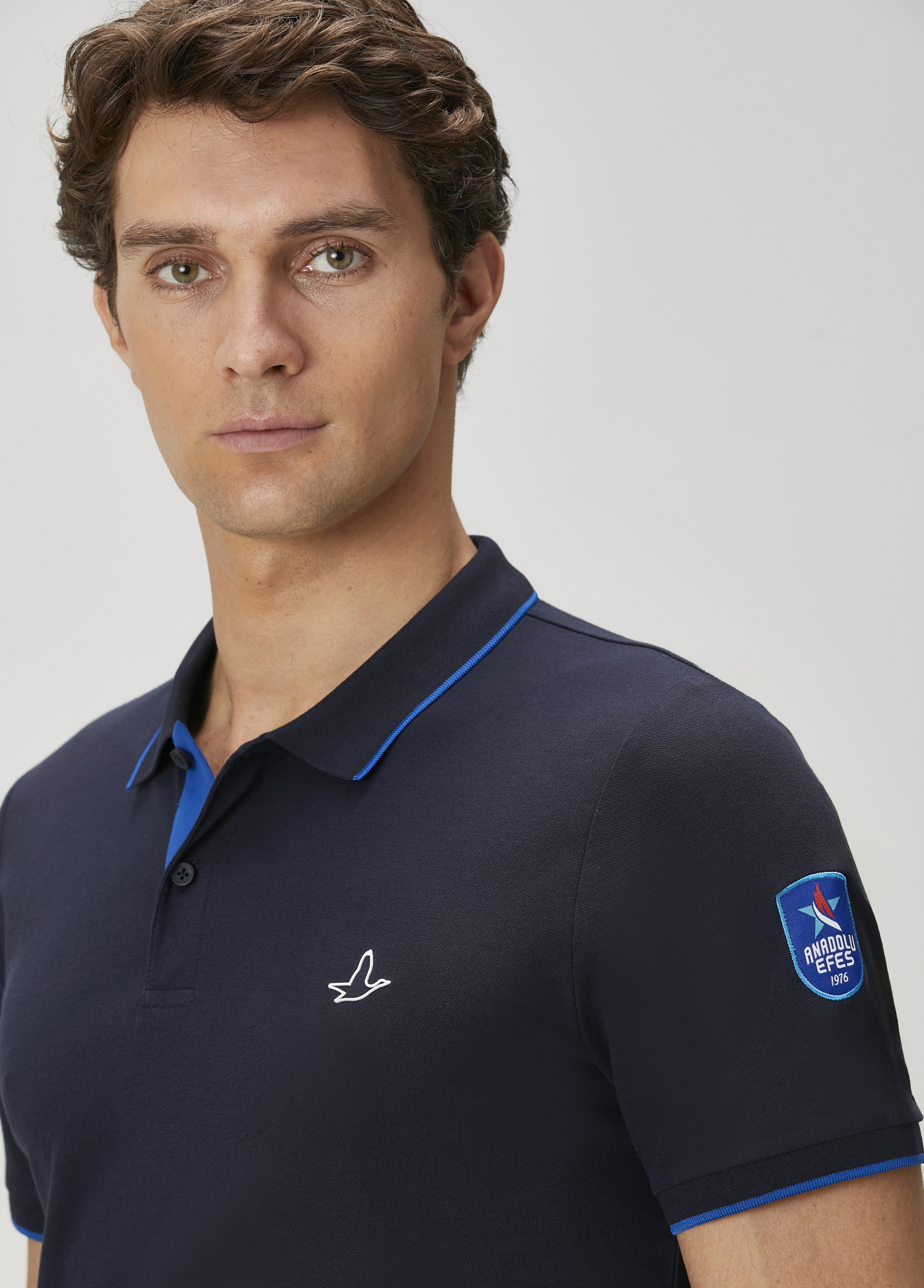 X Anadolu Efes Lacivert Polo Yaka T-shirt_6