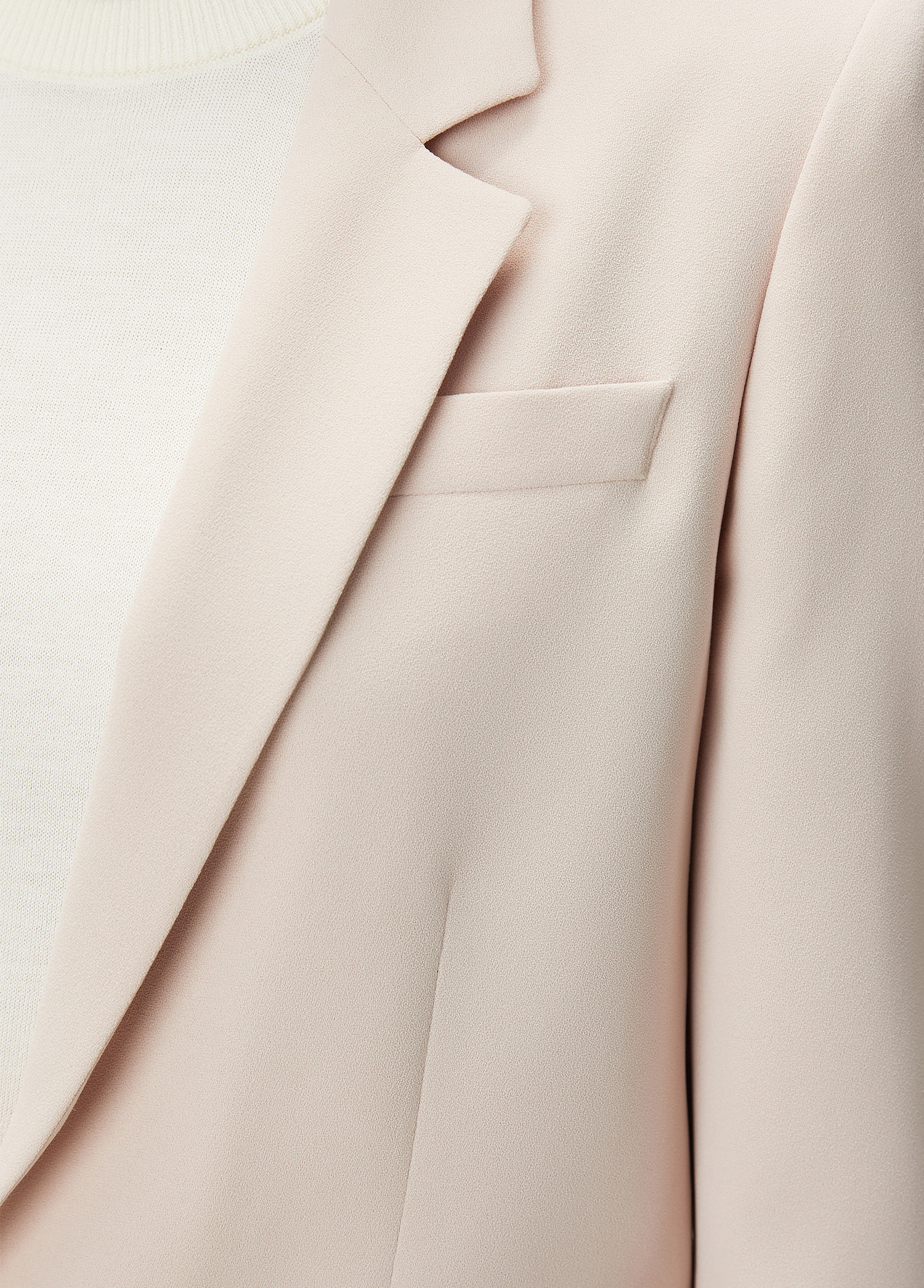 Açık Bej Krep Blazer_4