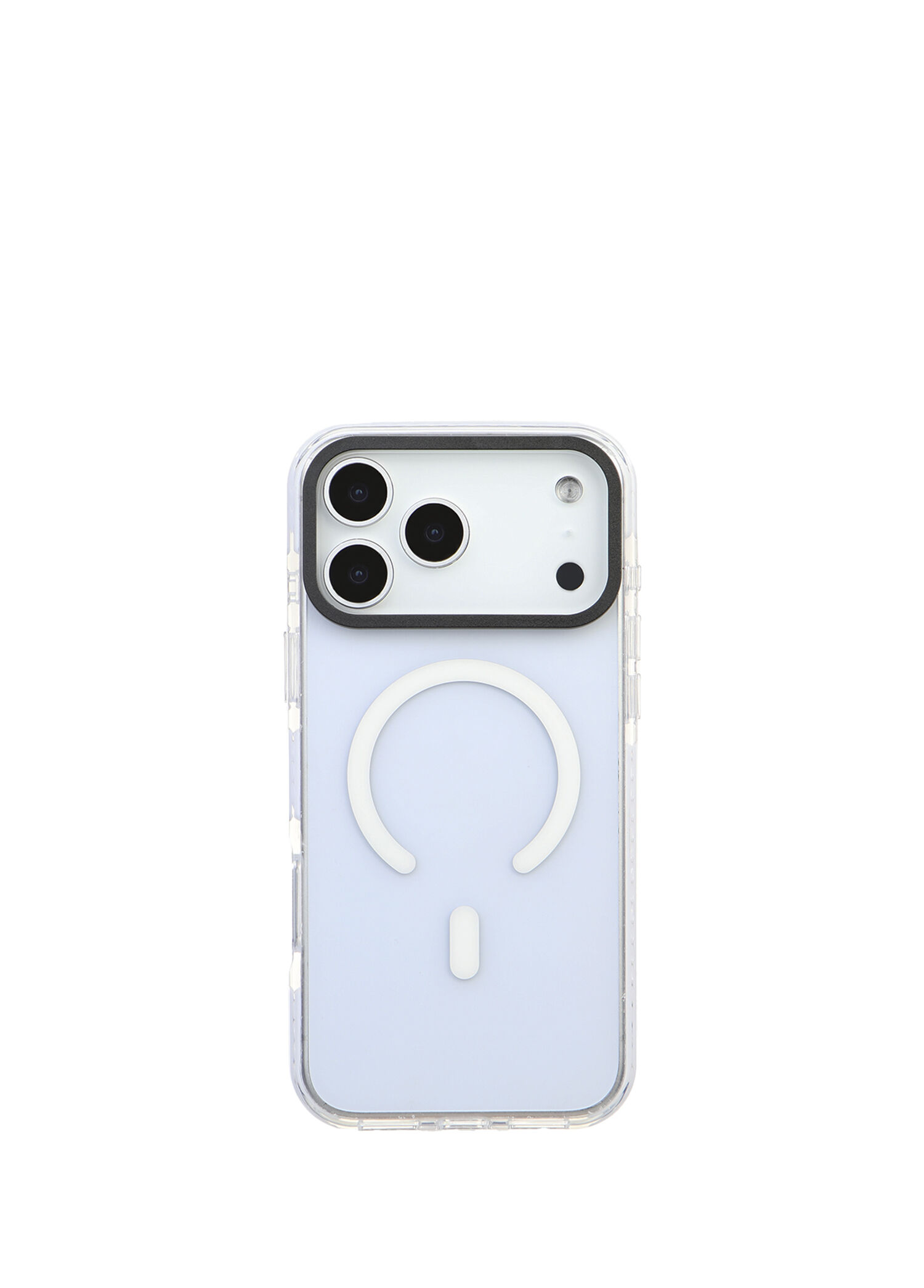 iPhone 17 Pro Max Beyaz Premium Darbe Emici Lüks Kamera Korumalı MagSafe Uyumlu Telefon Kılıfı