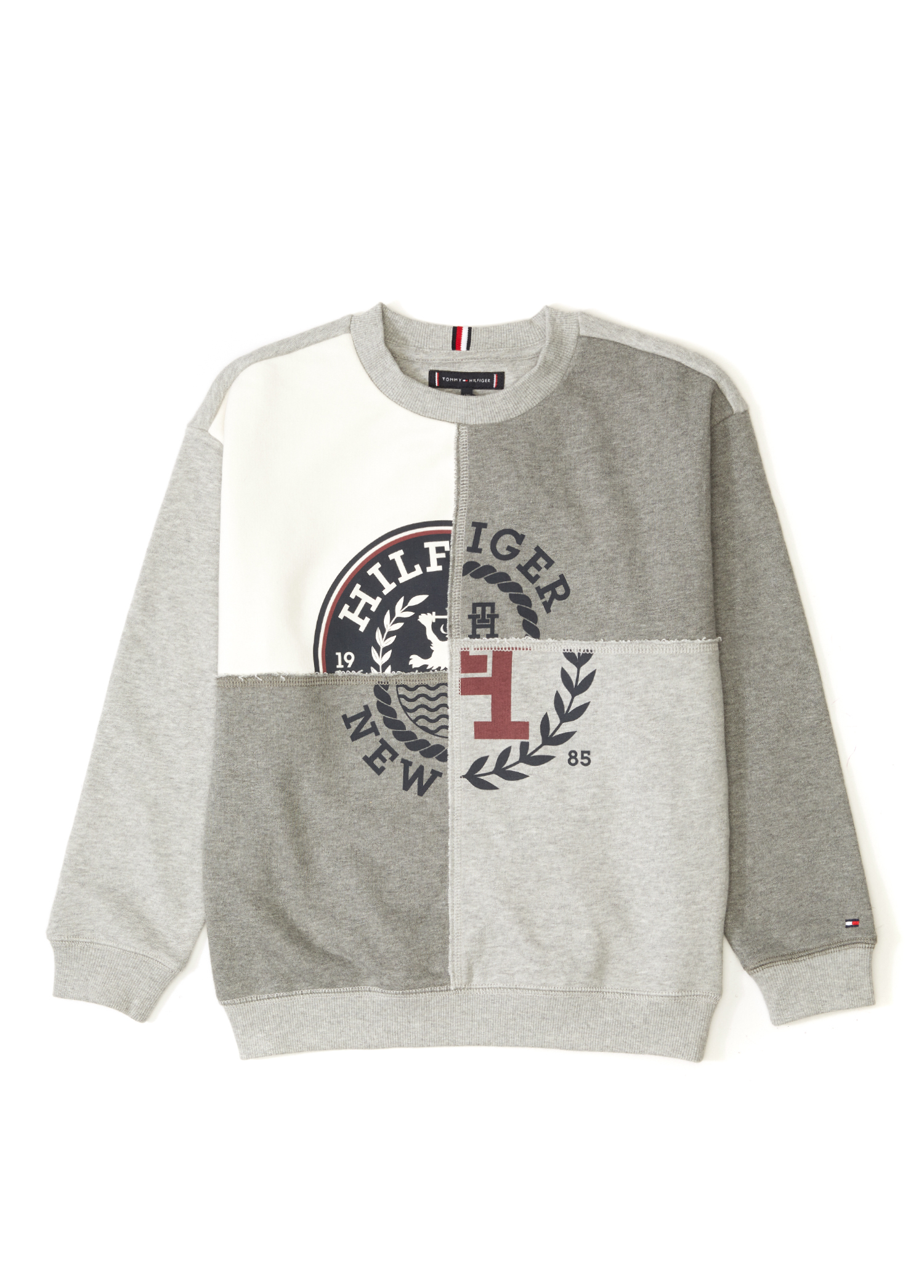 Monotype Gri Erkek Çocuk Sweatshirt