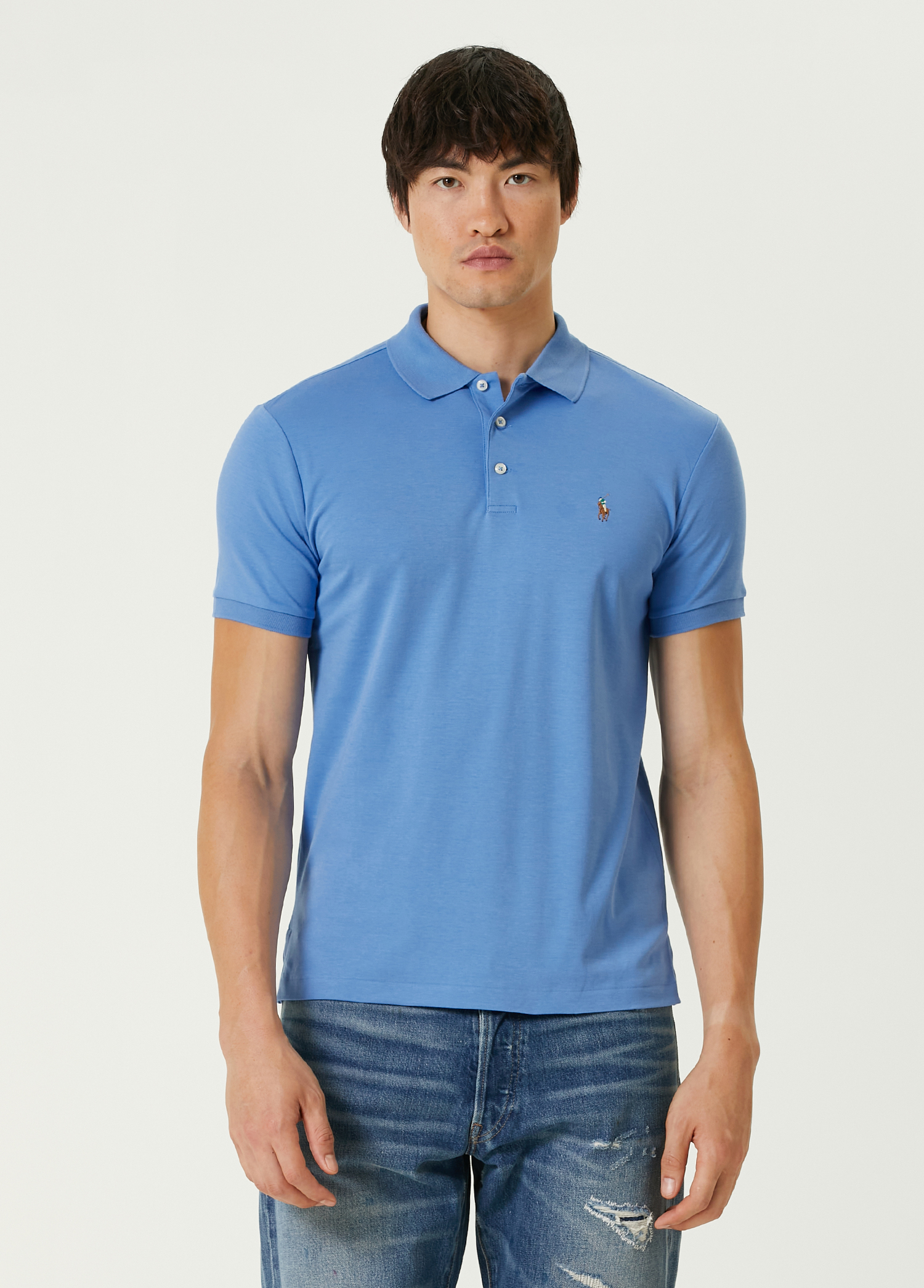 Lacivert Polo Yaka T-shirt