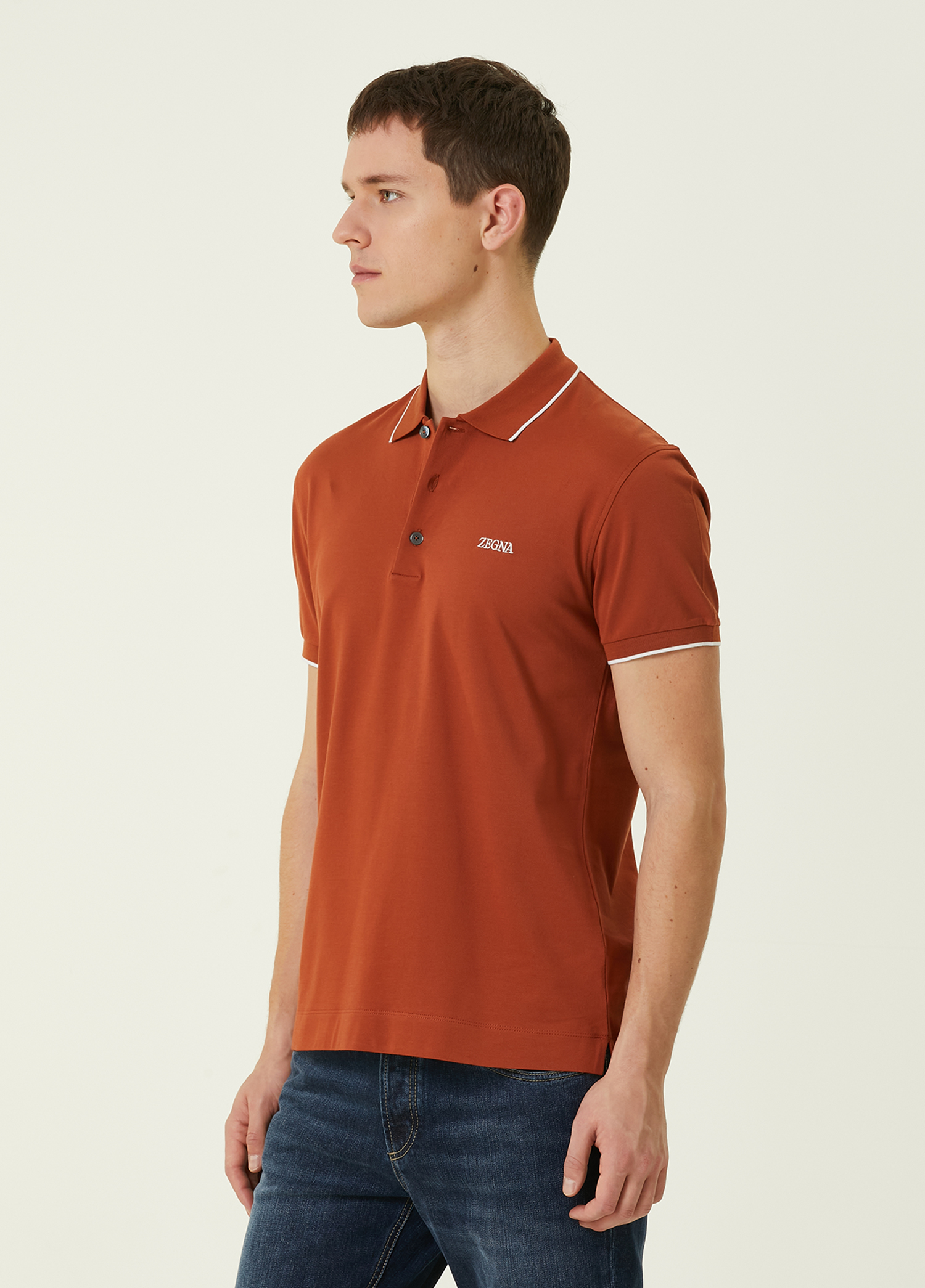 Tシャツ・カットソー ZEGNA SS25 POLO CON LOGO (E7358A5 B746B09) Navy Blue Stretch Cotton Polo Shirt SS25 25729584 | Zegna PL