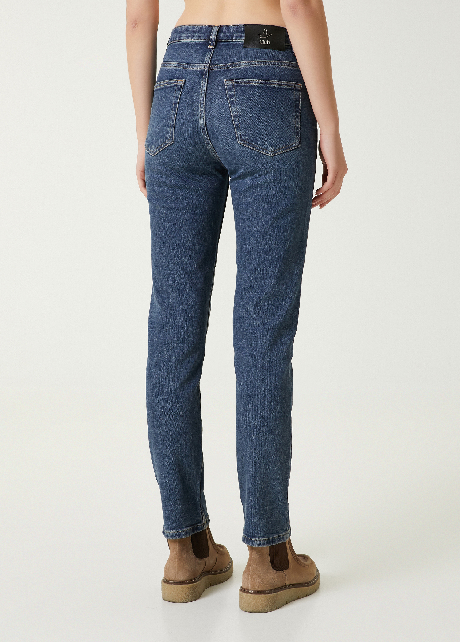 Slim Straight Mavi Jean Pantolon_4