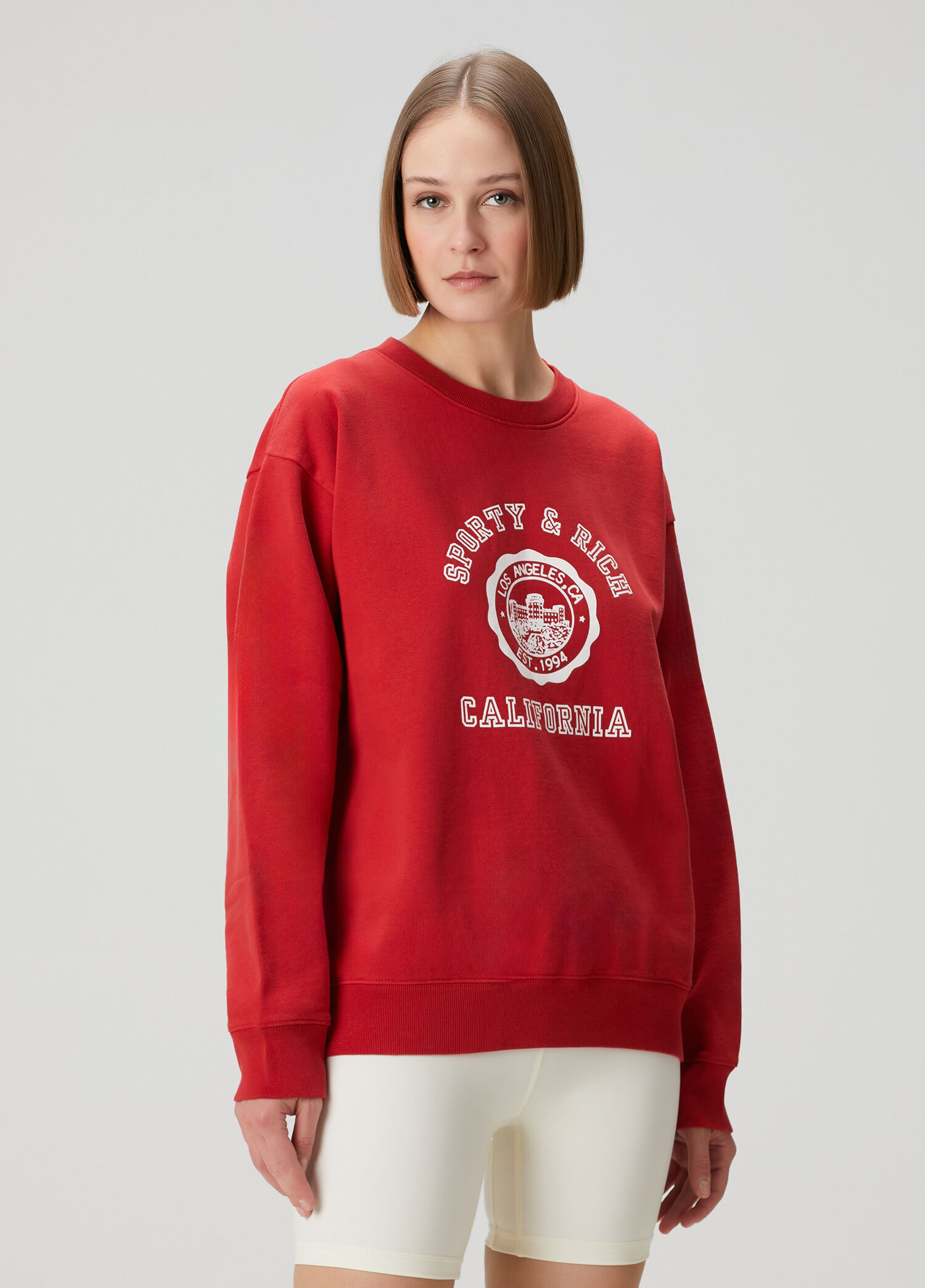 California Emblem Kırmızı Sweatshirt