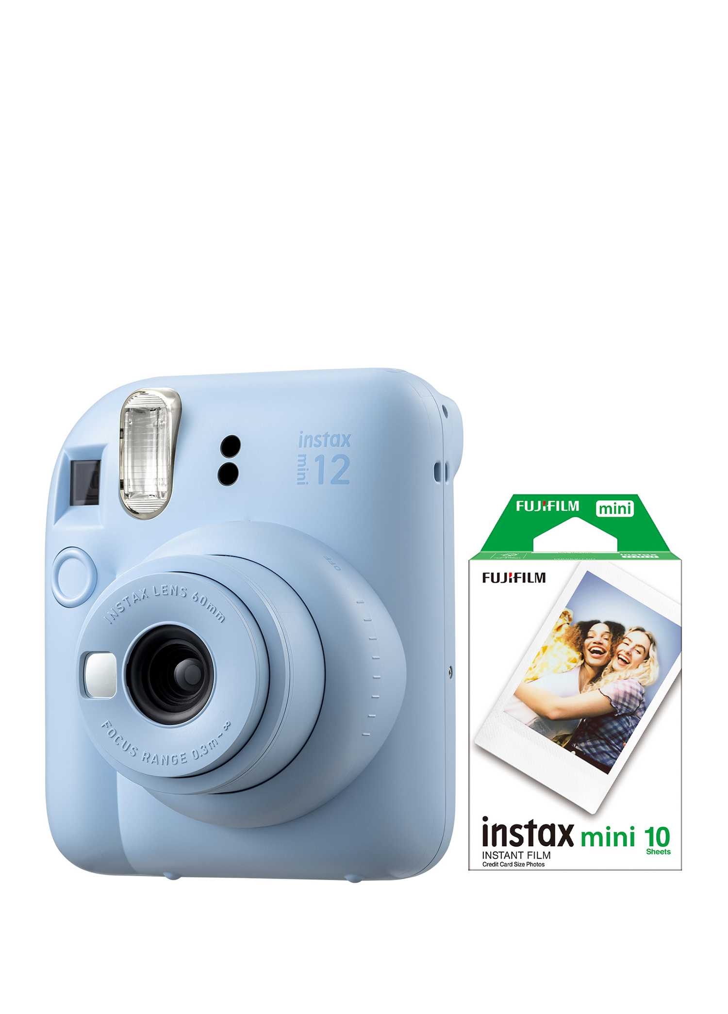 Instax Mini 12 Mavi Fotoğraf Makinesi + 10'lu Mini Film Seti