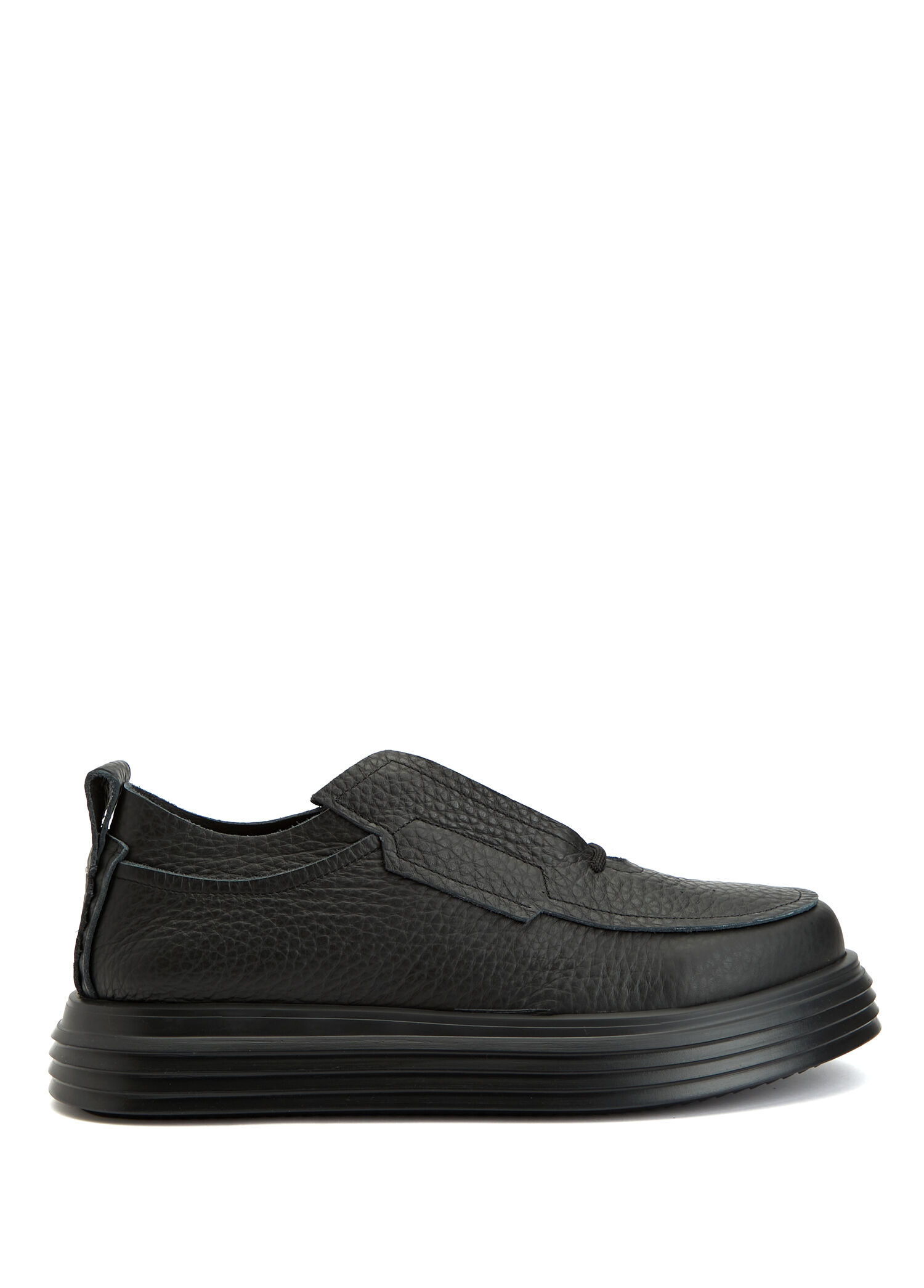 Paul Siyah Dokulu Erkek Deri Sneaker