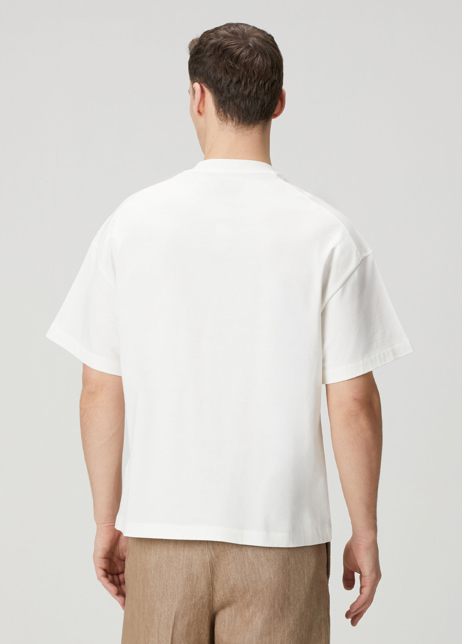 Jil Sander Beyaz Erkek Beyaz Logo Baskılı T-shirt 1879549 | Beymen
