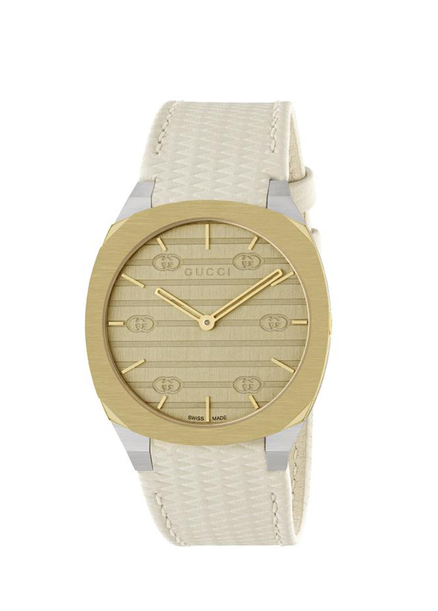 Gucci Altin-Gümüs Kadın 25H 34 mm Gold Silver Kadın Saat 1873672