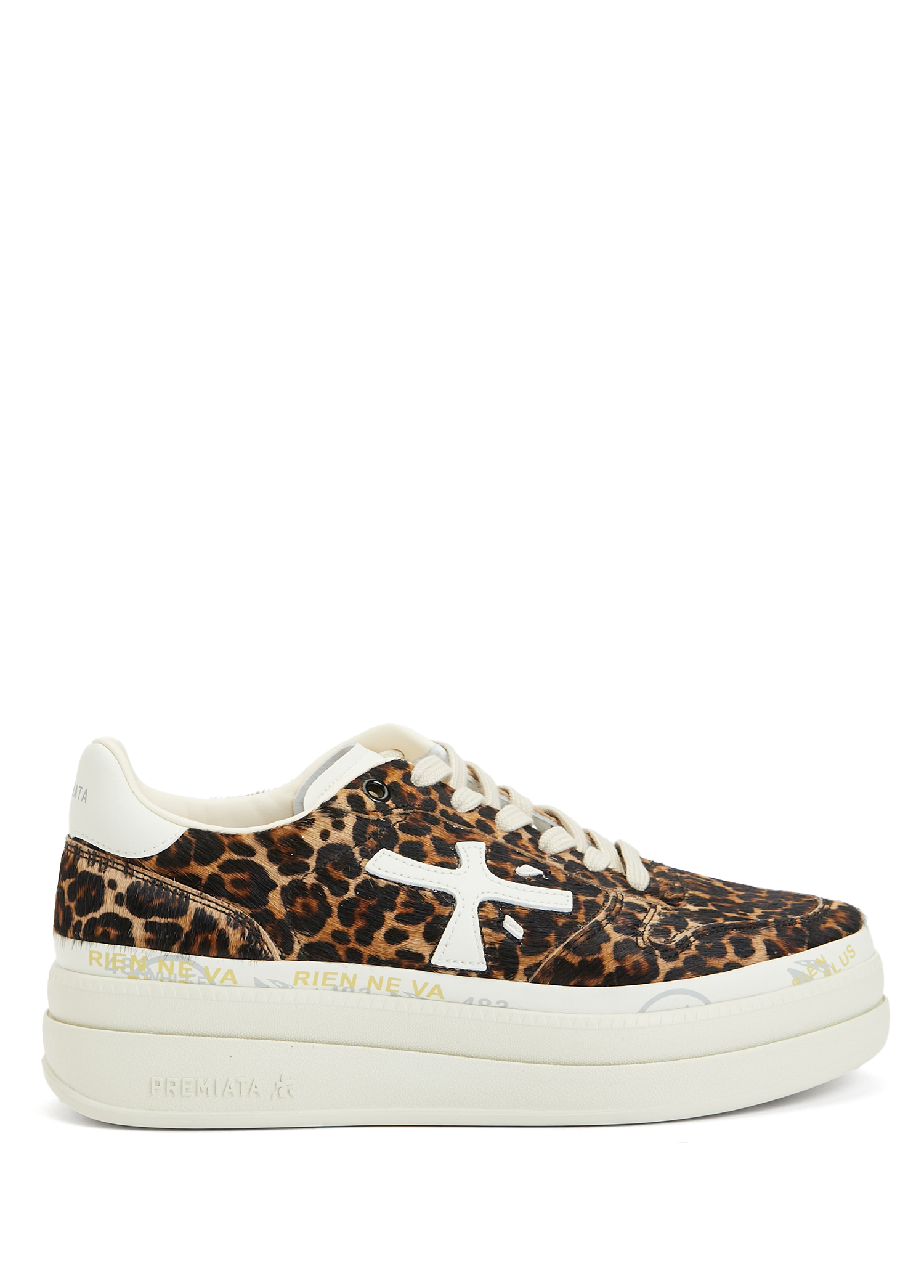 Micol Leopar Kadın Deri Sneaker