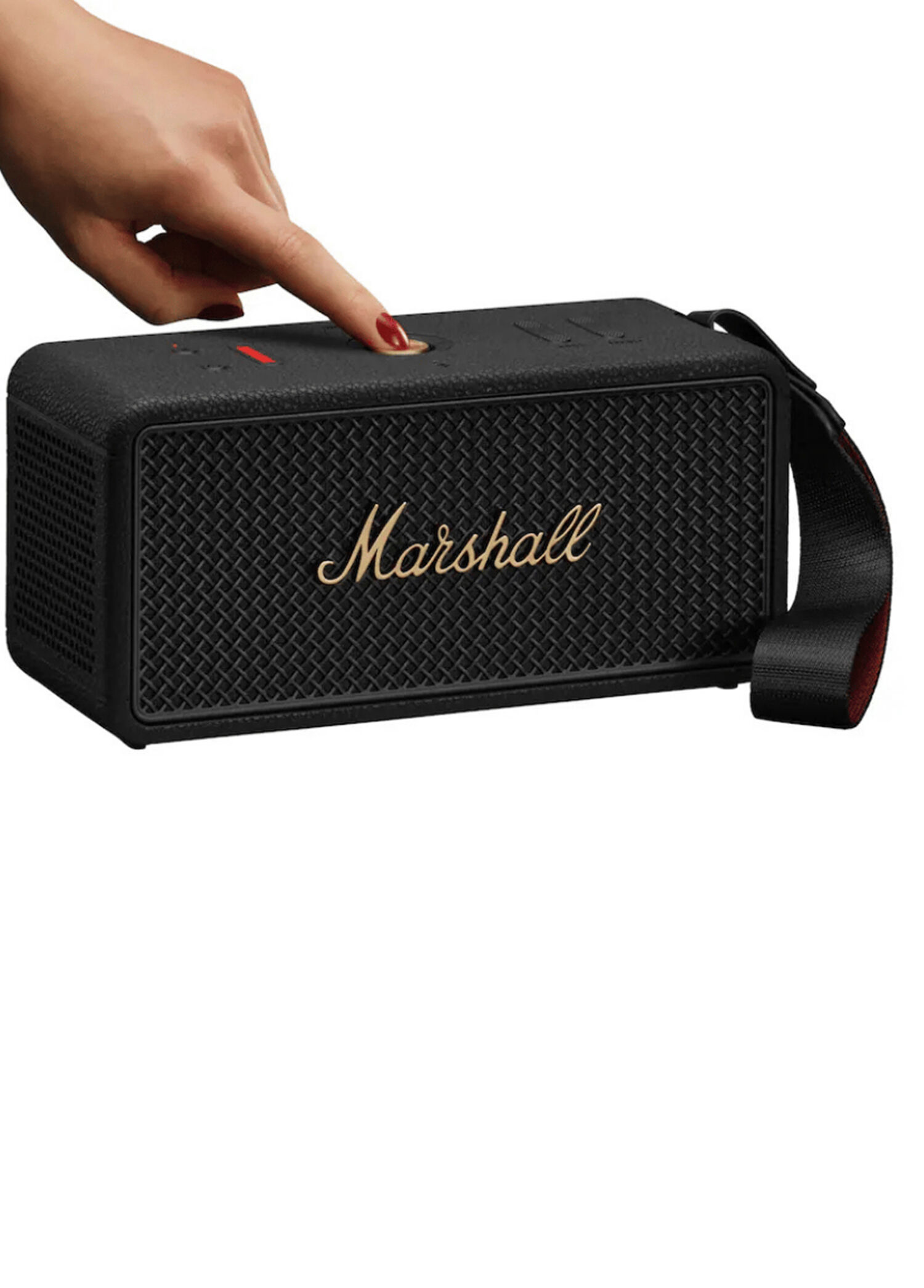 Marshall - Middleton II Black/Brass Bluetooth Hoparlör - Siyah