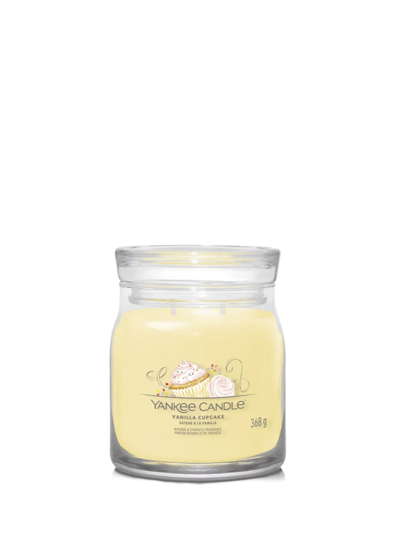 Vanilla Cupcake Sarı Kokulu Orta Mum 368 g