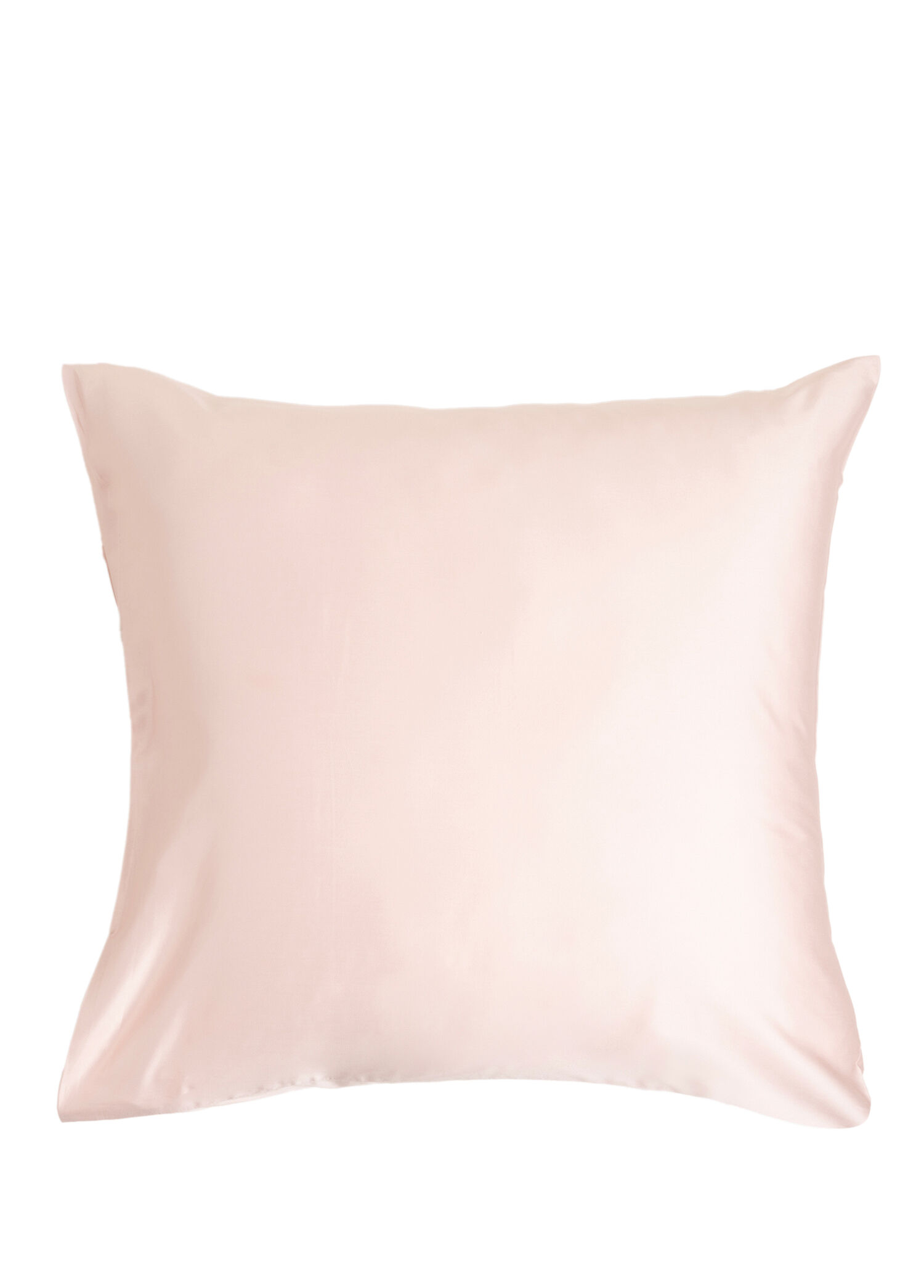 Solid Pembe %100 Pamuk Saten Yastık Kılıfı 60x60 cm