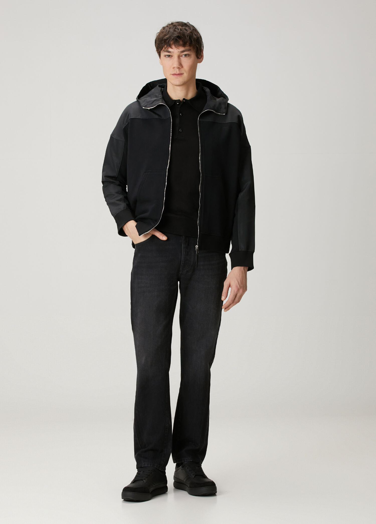 Straight Fit Siyah Jean Pantolon