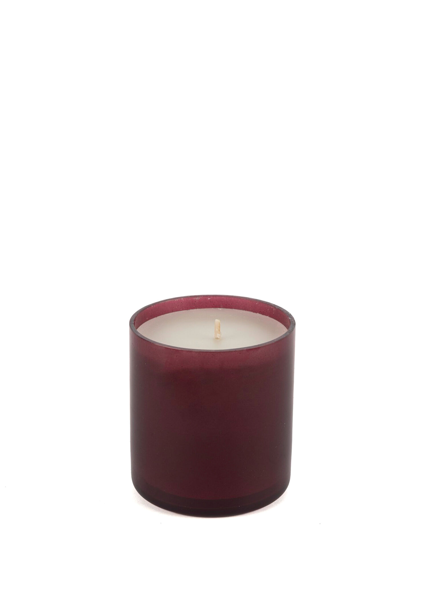 Buzlu Bordo Sandal Camlı Kutulu Mum