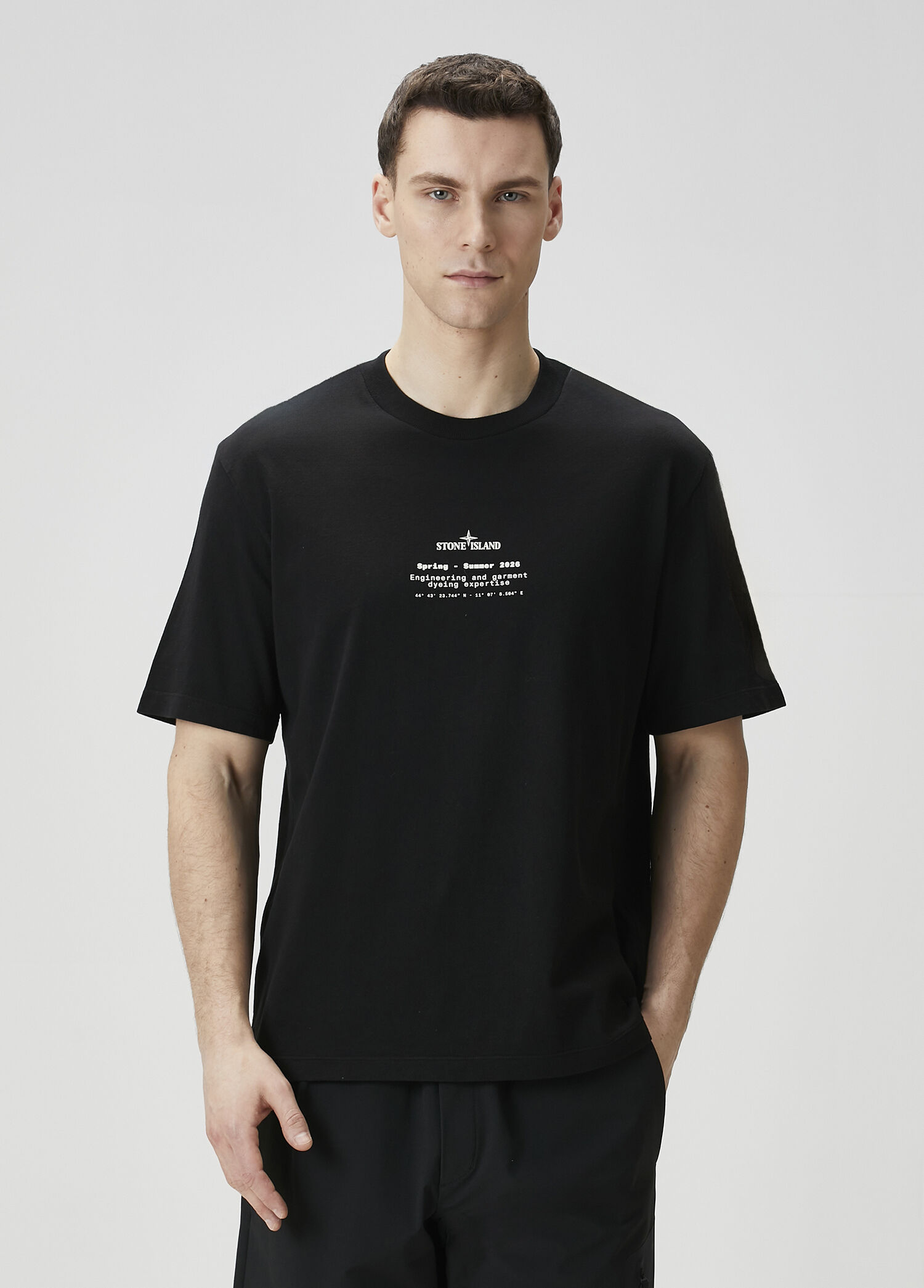 Siyah Logo Baskılı T-shirt