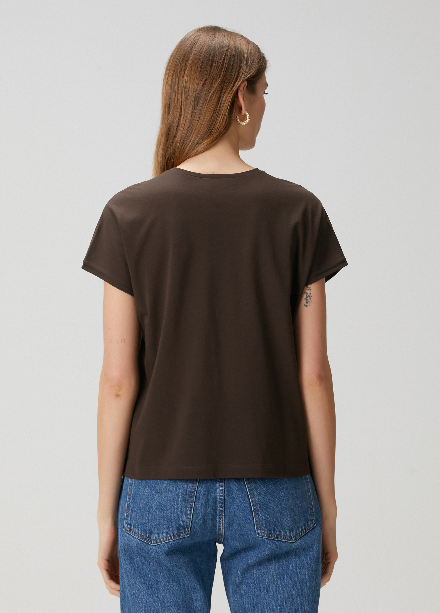 【関税込み】KHAITE ブラウン Devra Tシャツ Khaite - Brown Devra T-shirt 2377166 - shop with Denmark