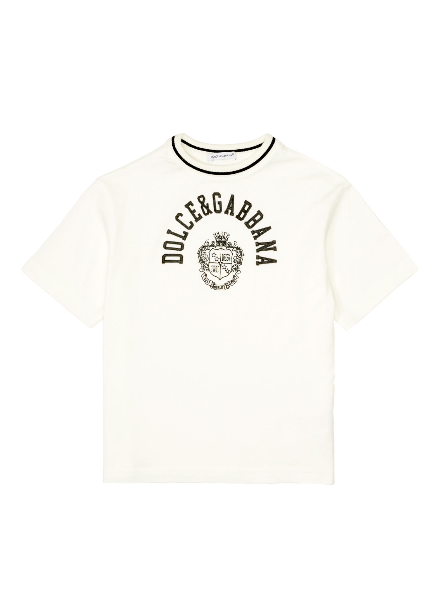 Beyaz Logolu Erkek Çocuk T-shirt