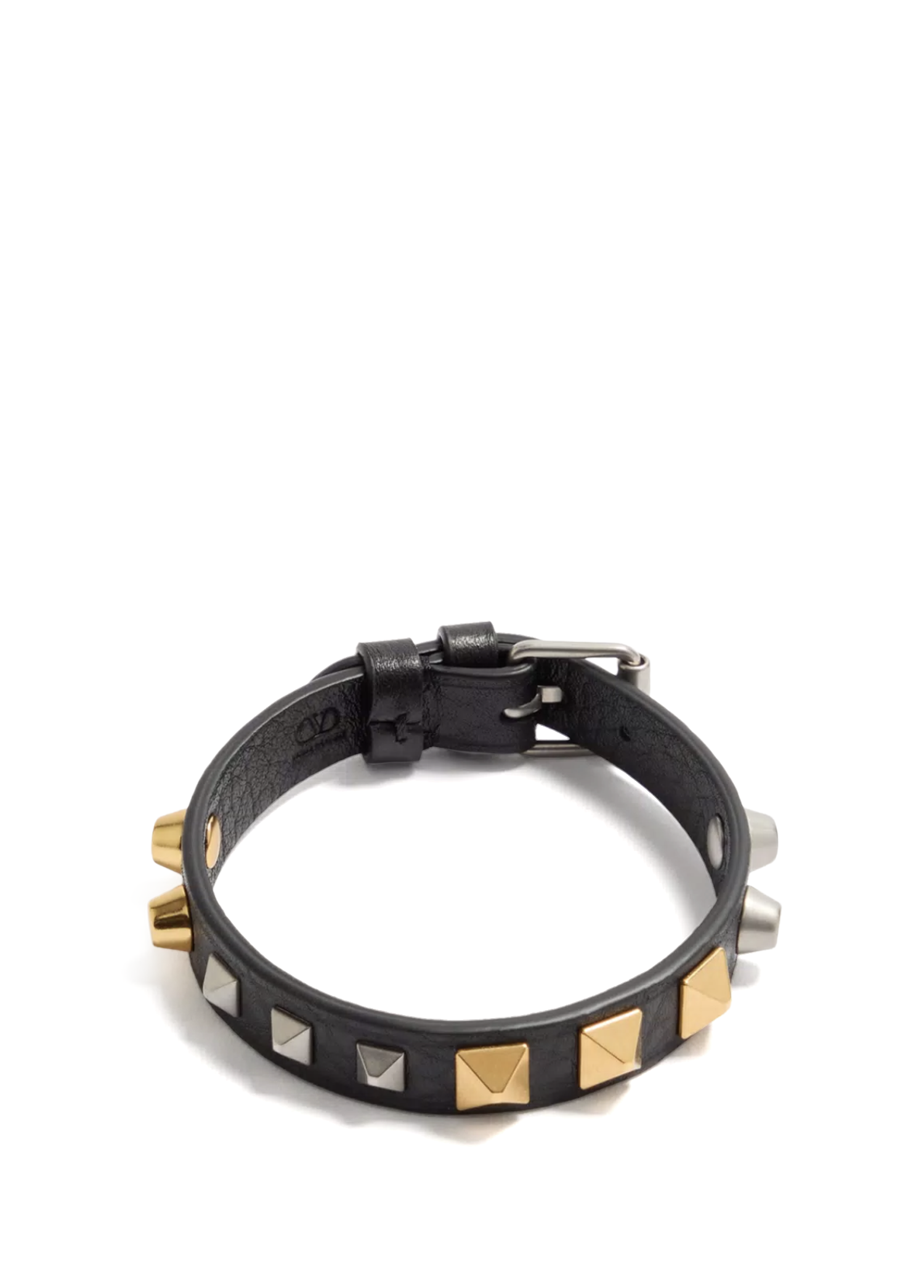 Rockstud Siyah Erkek Deri Bileklik