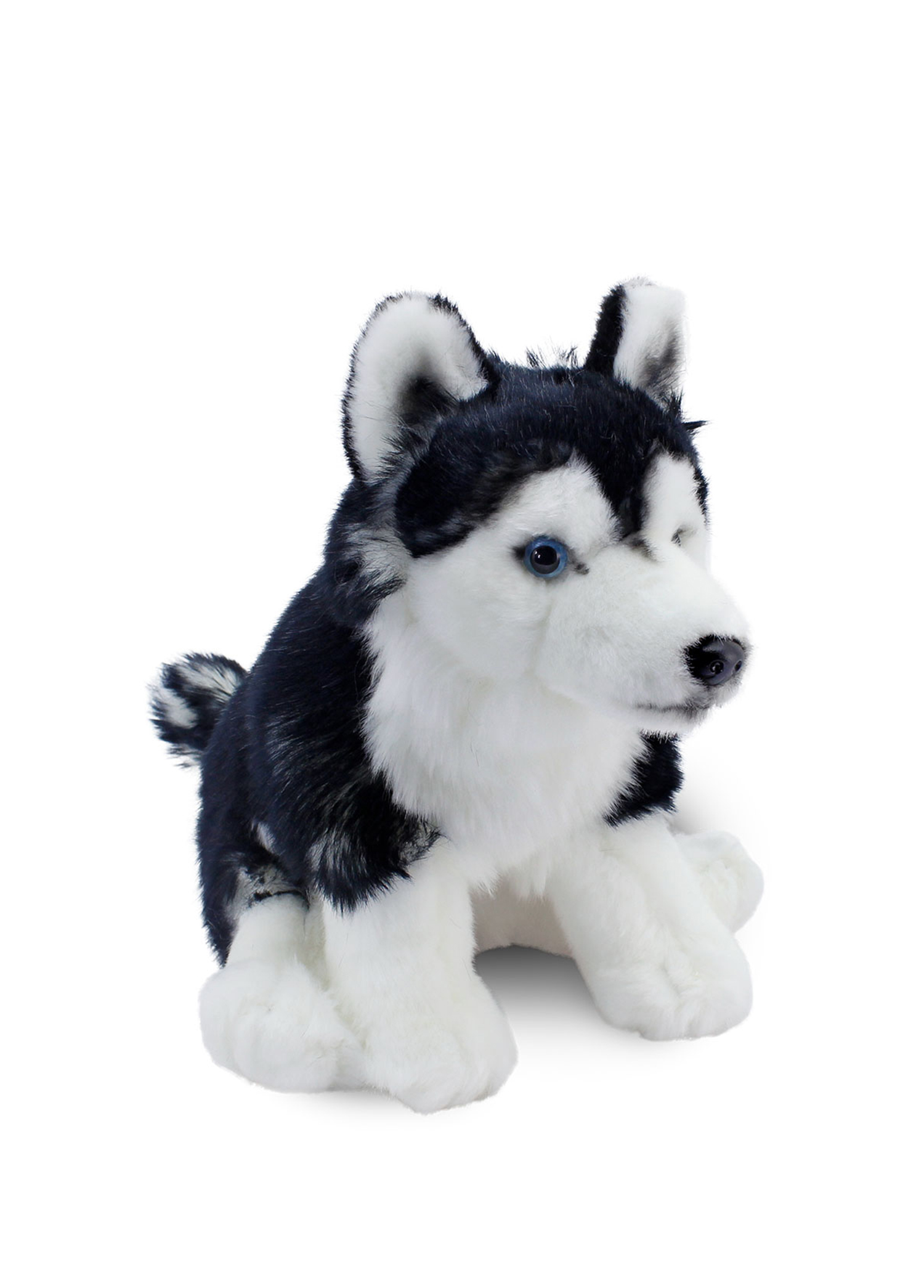 Floppy Siyah Husky Peluş Oyuncak 28 cm