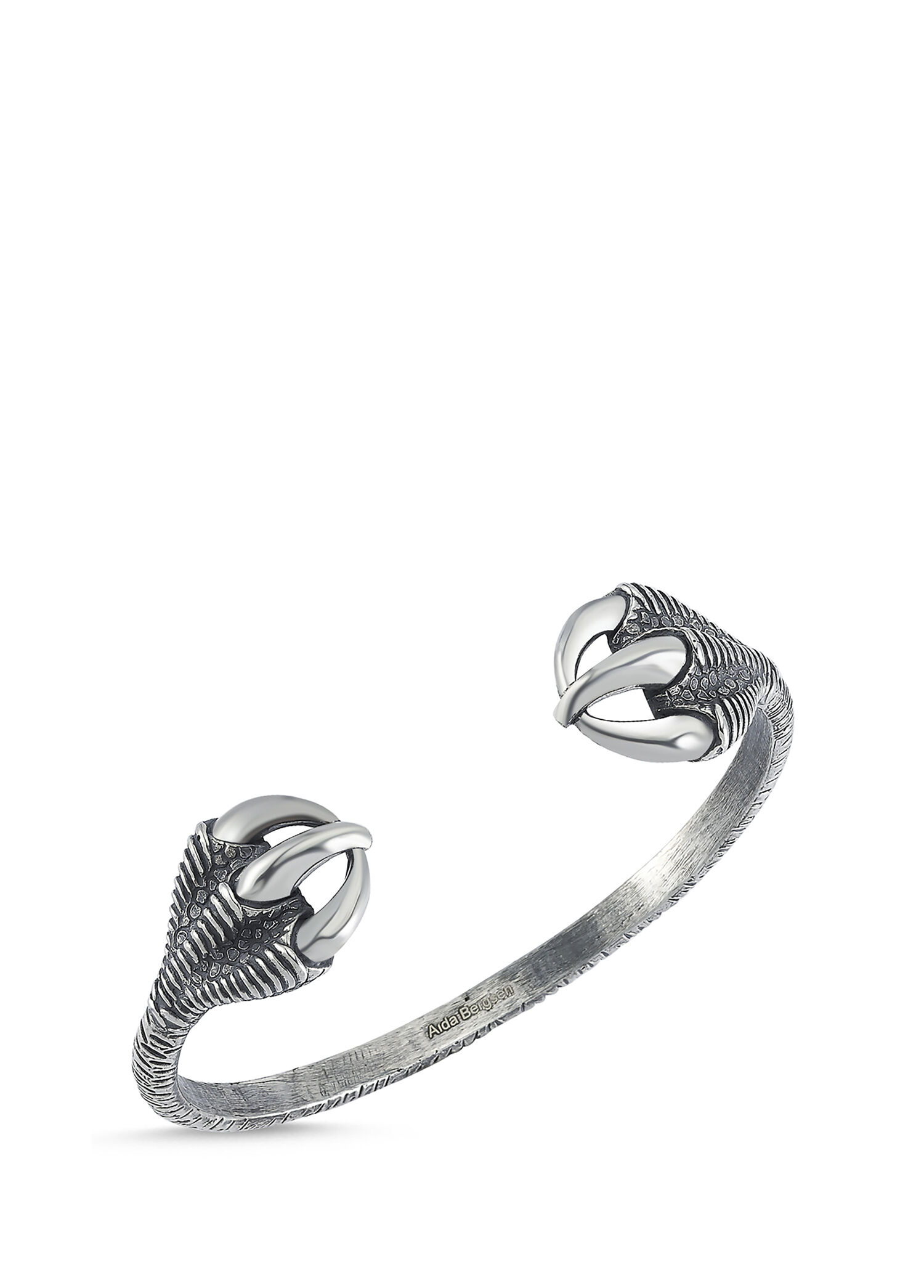 Erkek Claw Gümüş Bileklik