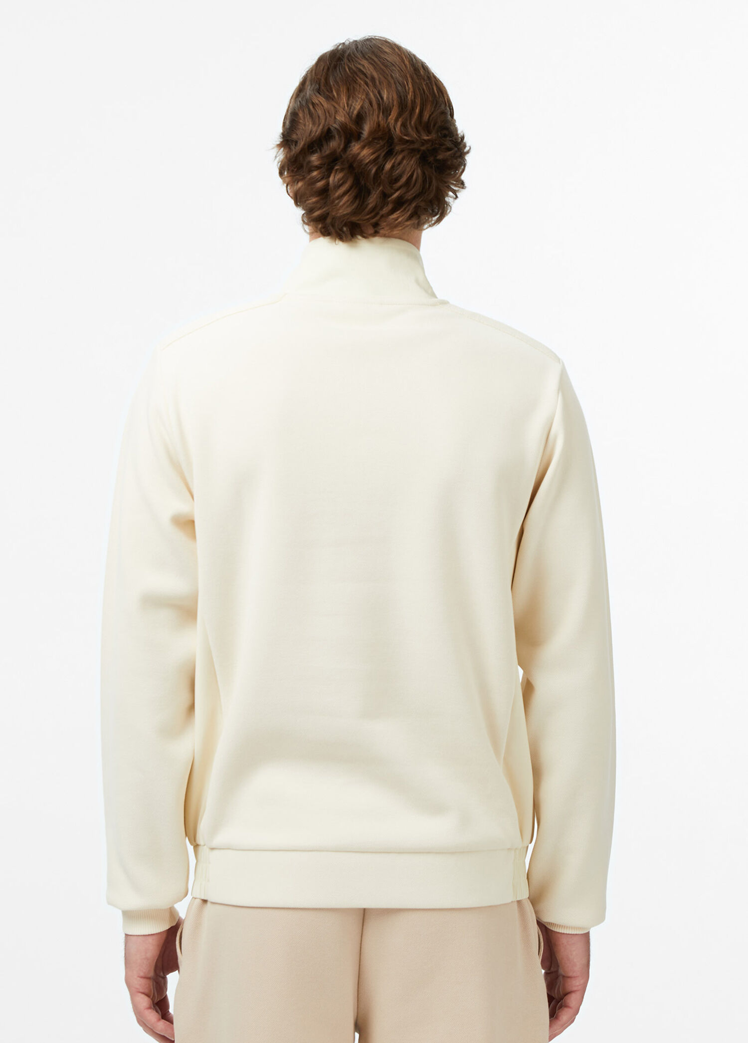 Lacoste Bej-056 Erkek Bej Classic Fit Yarım Fermuarlı Erkek
