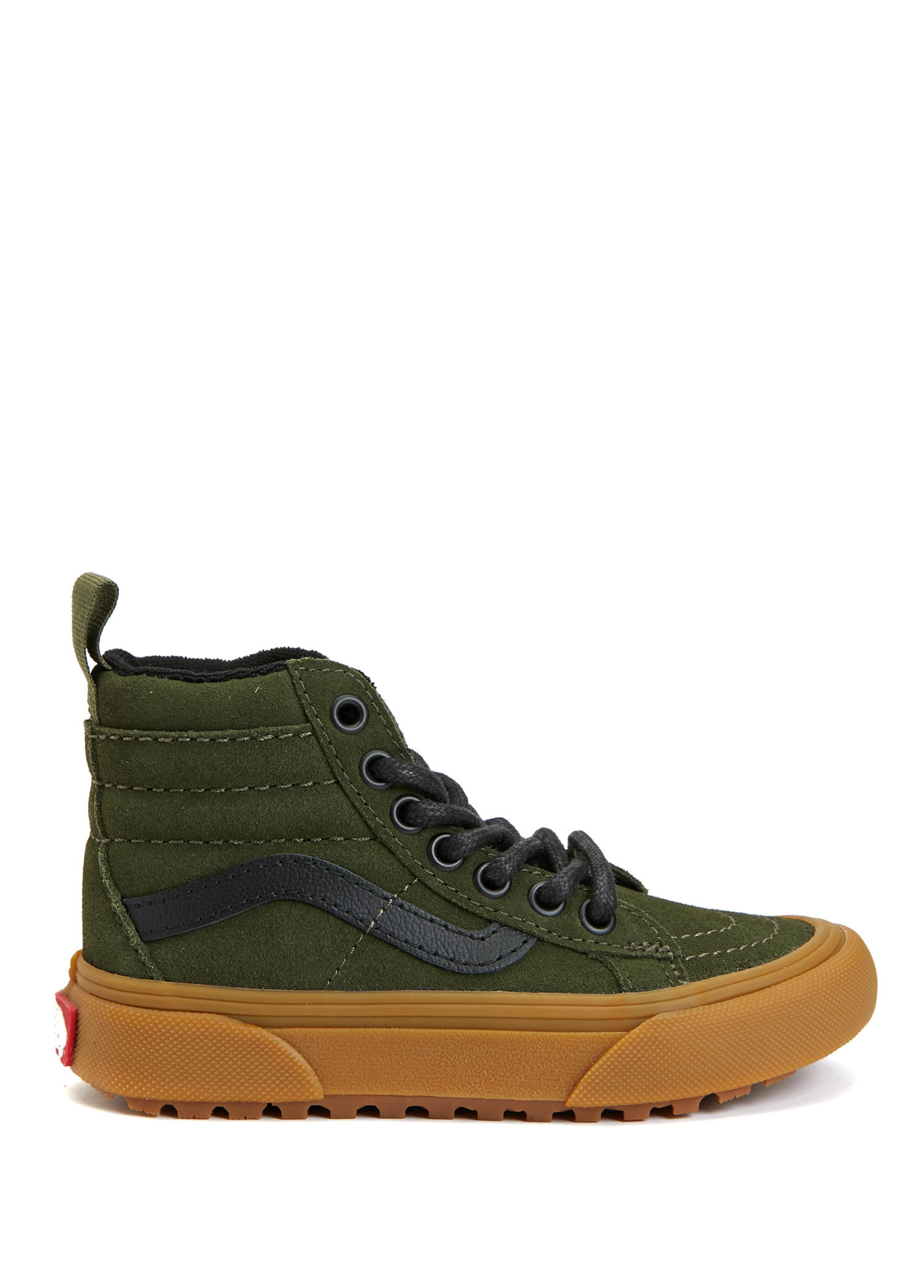 SK8 Hi Haki Unisex Çocuk Deri Sneaker