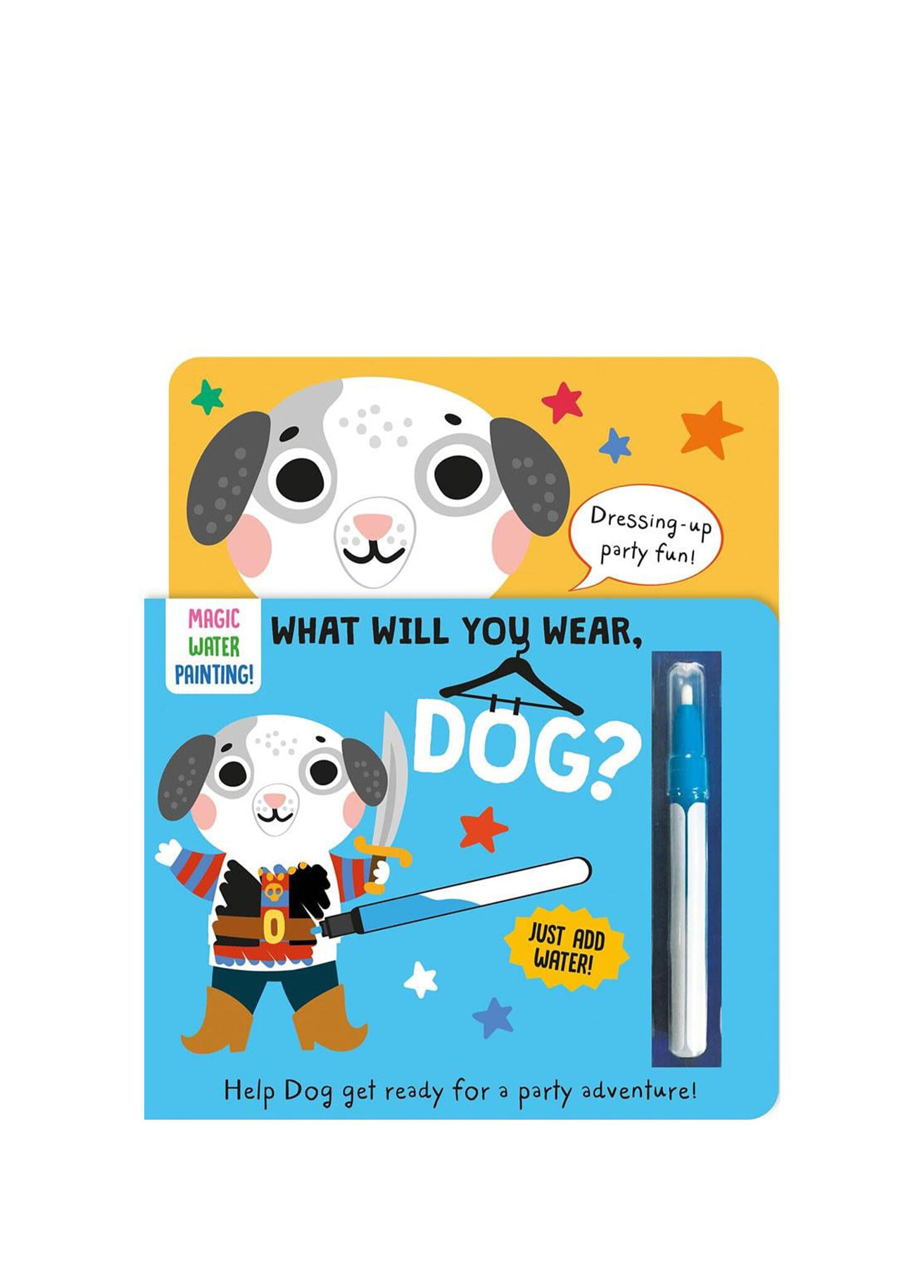 What Will You Wear Dog-Magic Water Painting Book Çocuk Yabancı Dil Boyama Kitabı