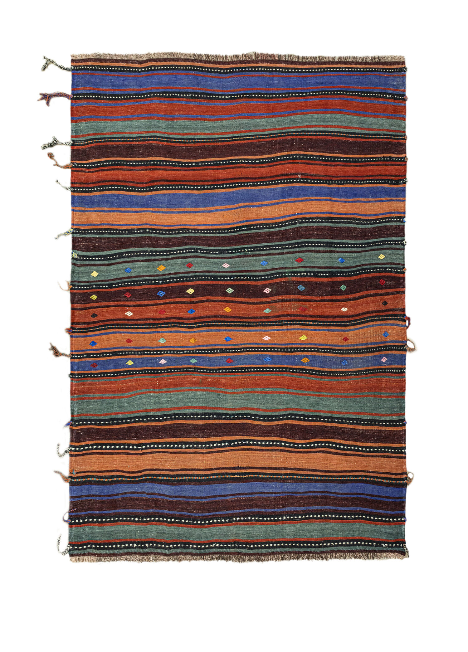 Arvin El Dokuma Kök Boya Kilim 147 x 203 cm