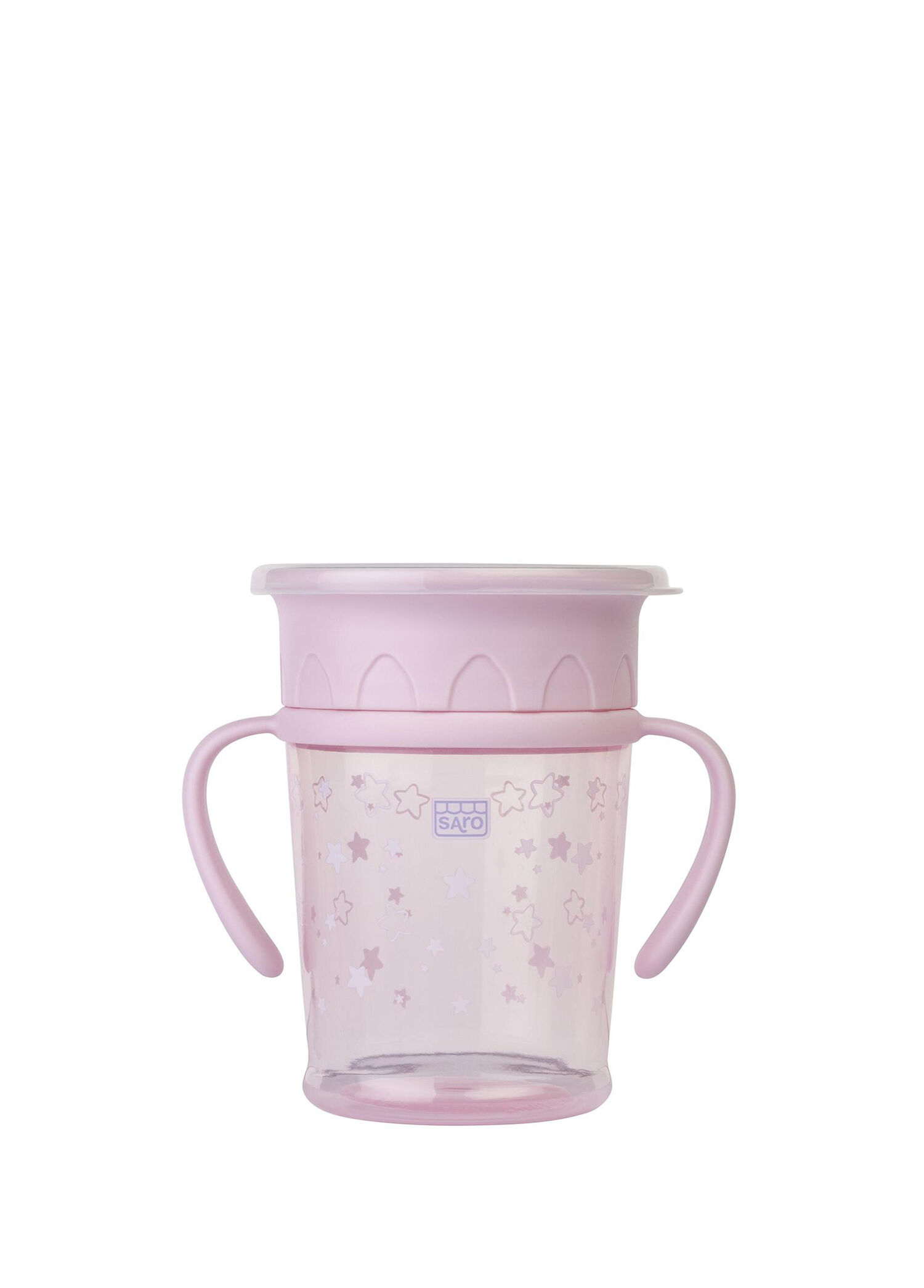 Kulplu 360° Derece İçilebilen Pembe 6 Ay+ Alıştırma Bardağı 270 ml