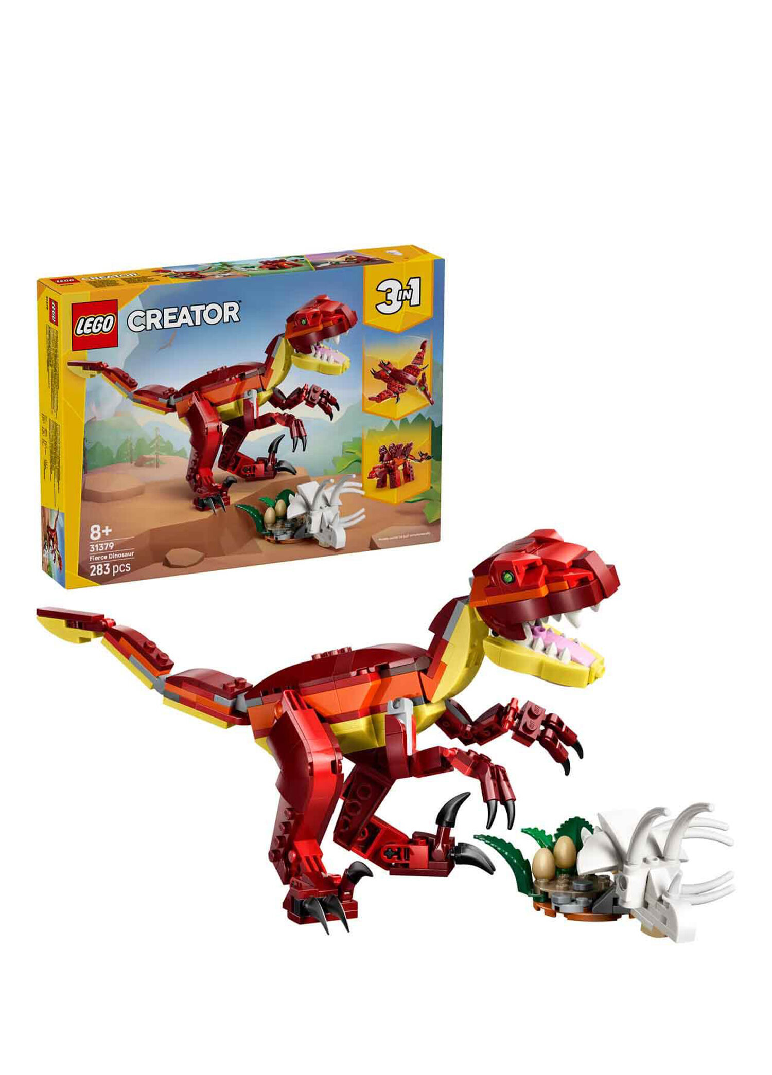 Creator 3’ü 1 Arada Vahşi Dinozor 8+ Yaş 283 Parça Yapı Oyuncağı 31379