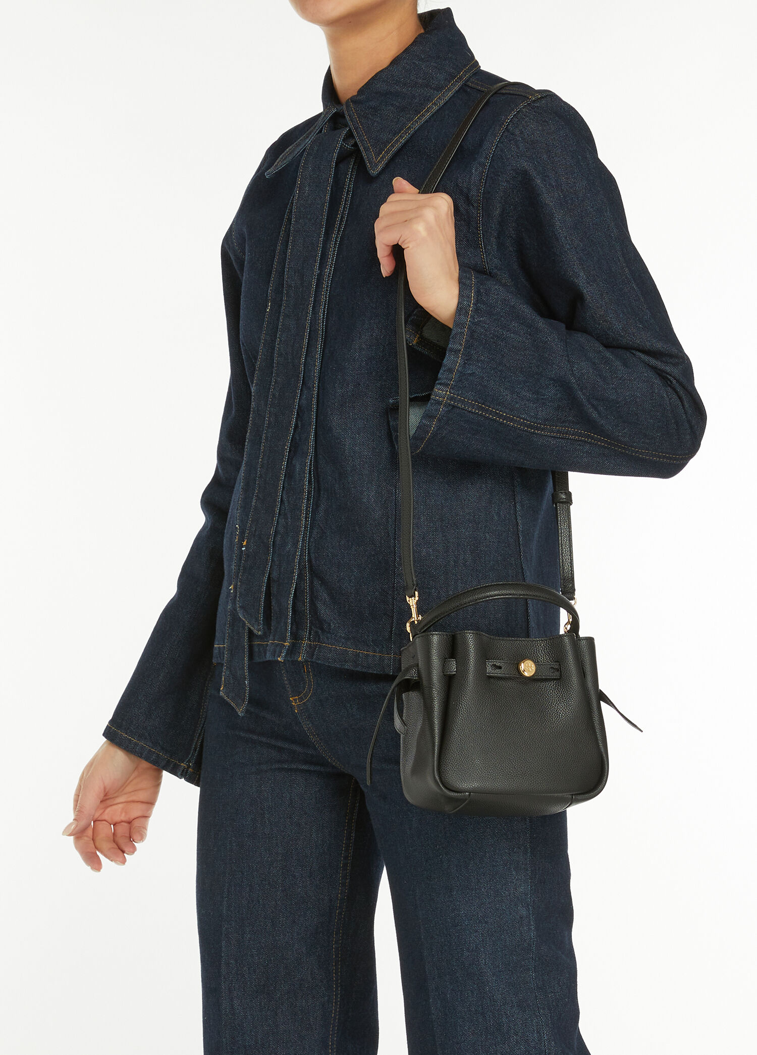 Tory Burch - Romy Mini Black Women's Leather Bag