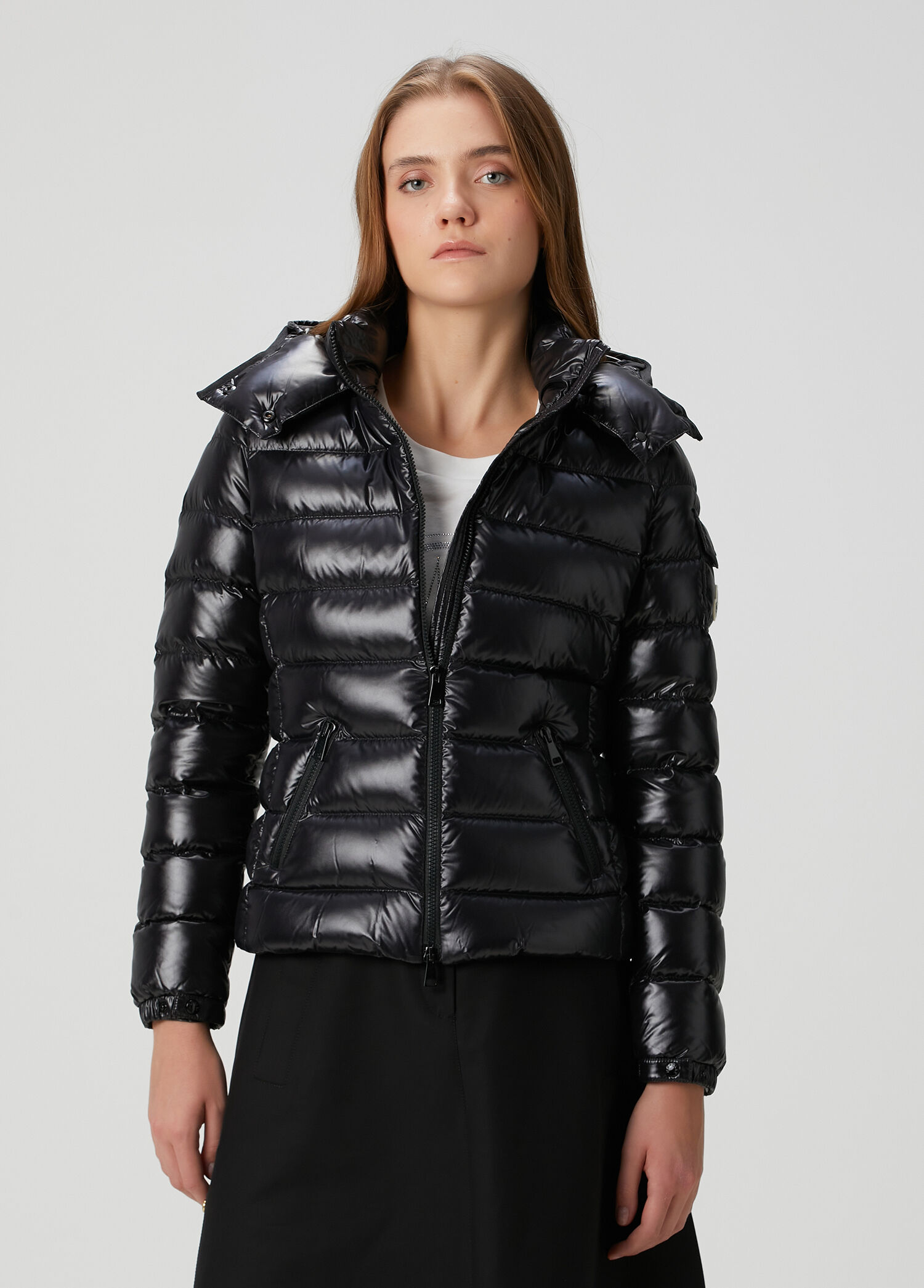 Moncler Siyah Kadın Bady Siyah Kapüşonlu Puffer Mont 1738716 | Beymen