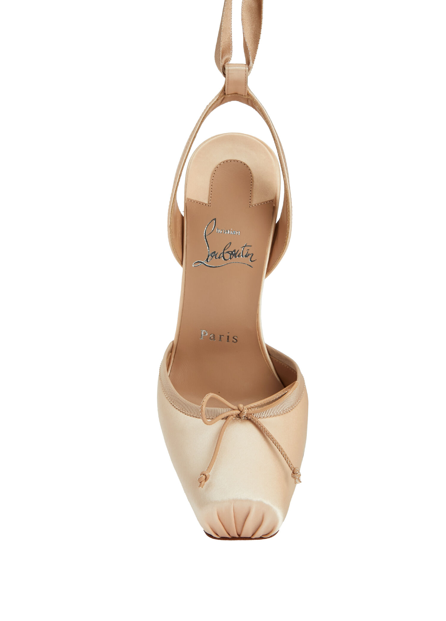 Christian Louboutin Nude Kadın Cassia Nude İpek Topuklu Ayakkabı