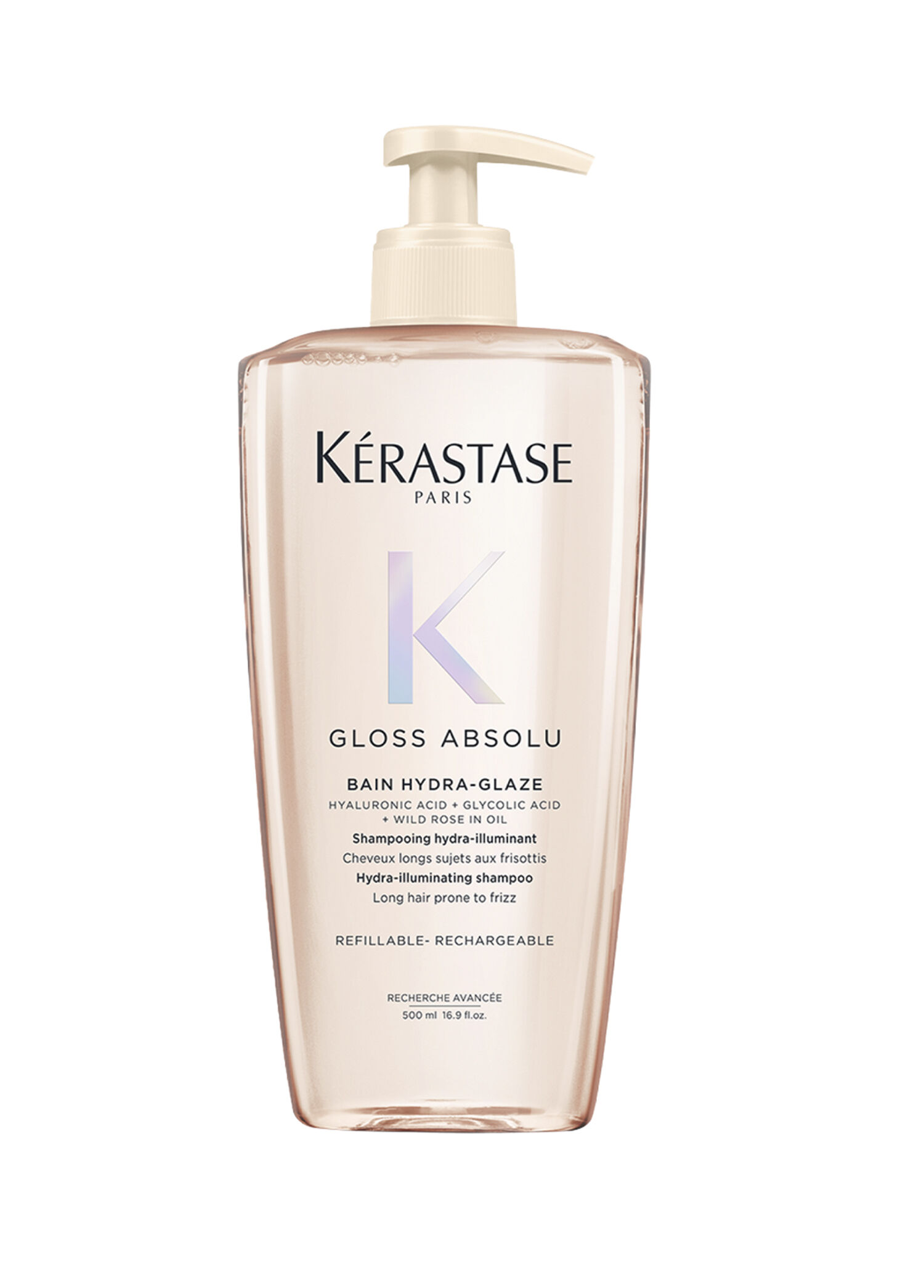 Gloss Absolu Bain Hydra-Glaze Elektriklenmeye Eğilimli Saçlar İçin Parlaklık Veren Şampuan 500 ml