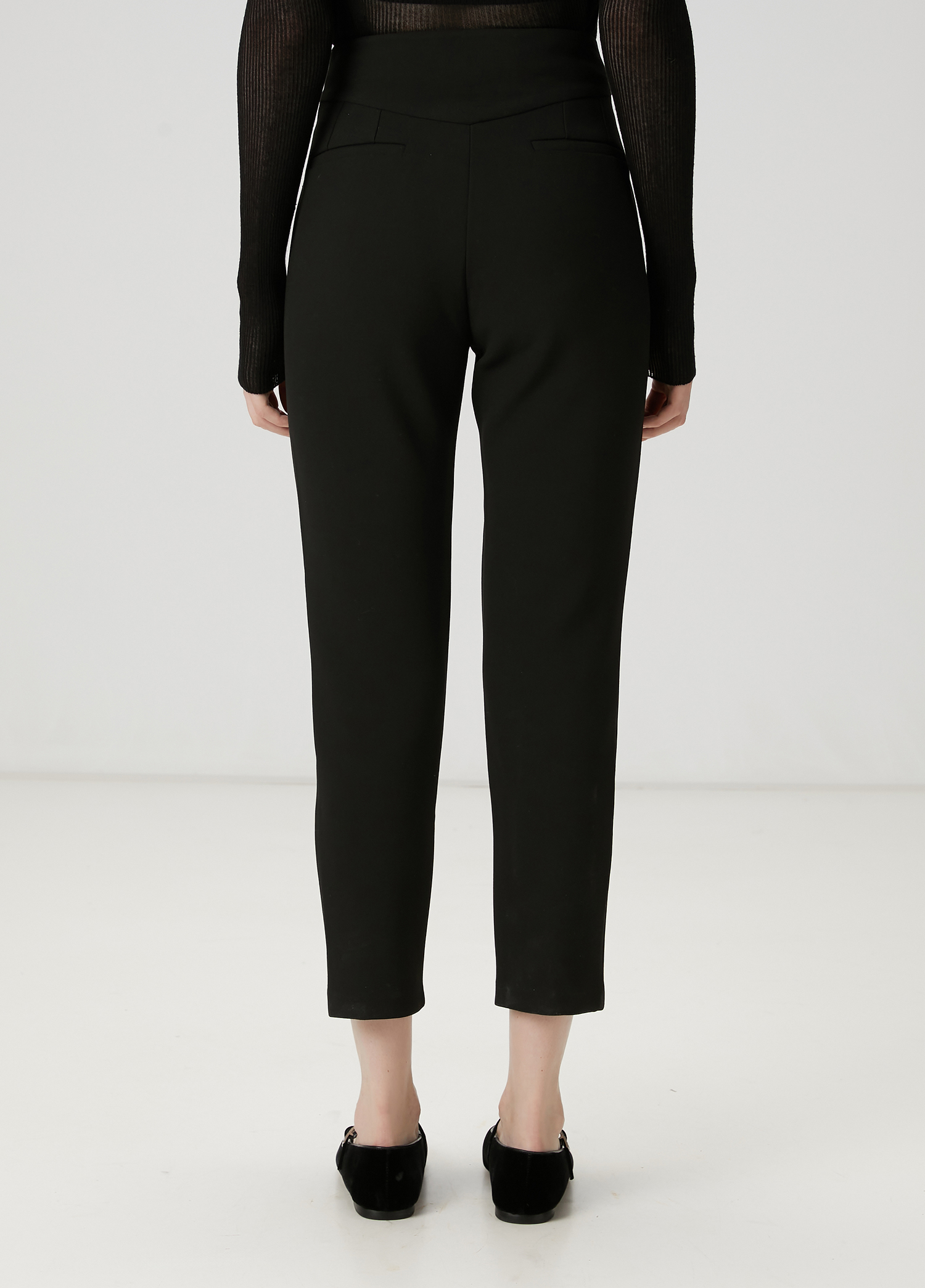 Siyah Slim Fit Pantolon_4
