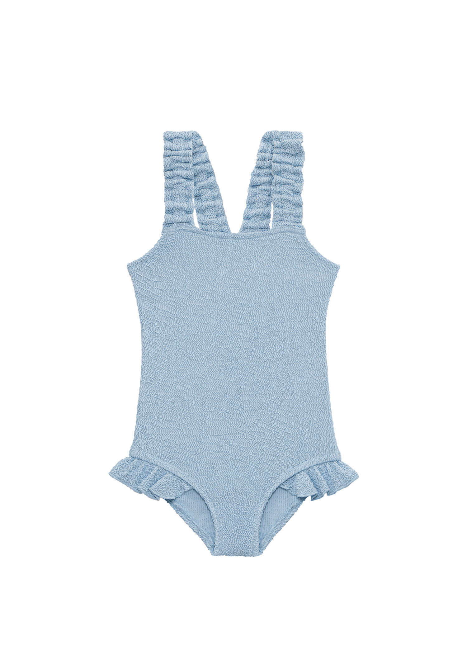 Pure Blue UV Korumalı Dokulu Kız Çocuk Mayo