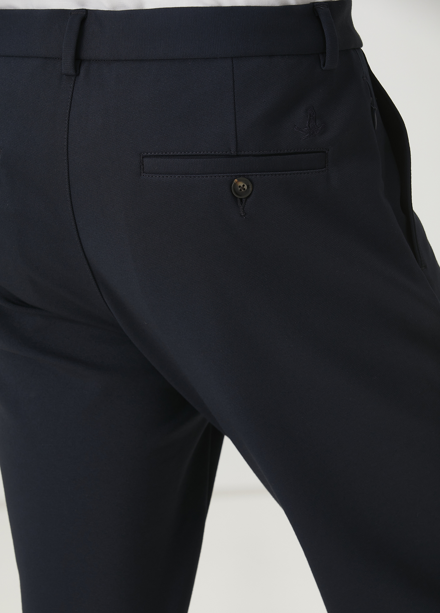 Lacivert Beli Kordonlu Chino Pantolon_4