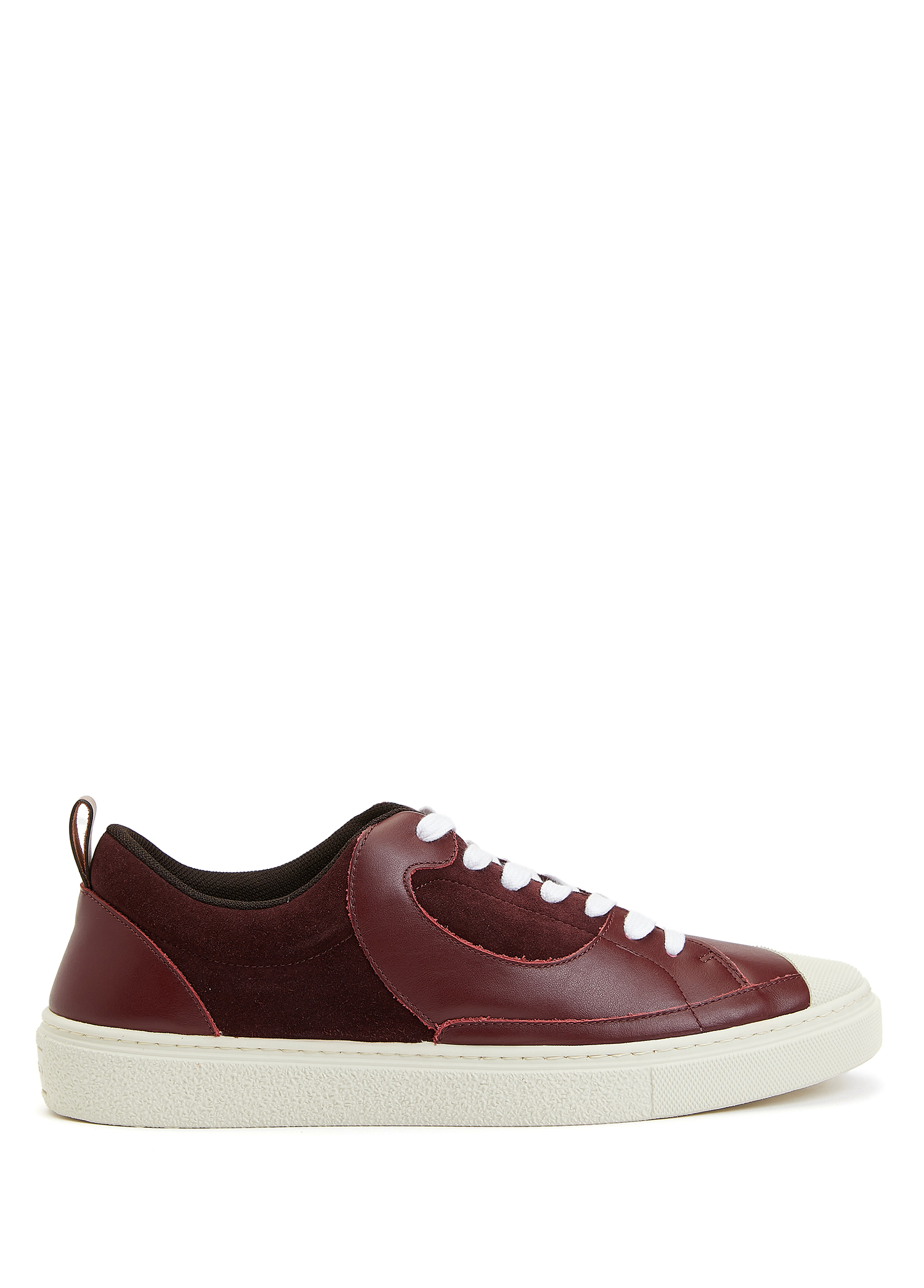 Bordo Erkek Deri Sneaker