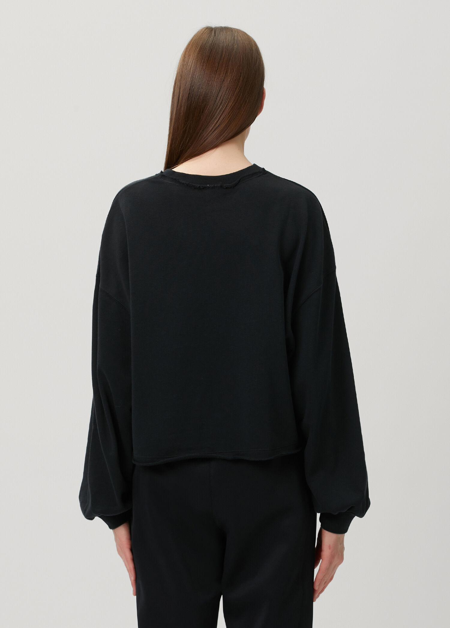 Nike Siyah-Gri Kadın Chill Terry Oversize French Terry Siyah