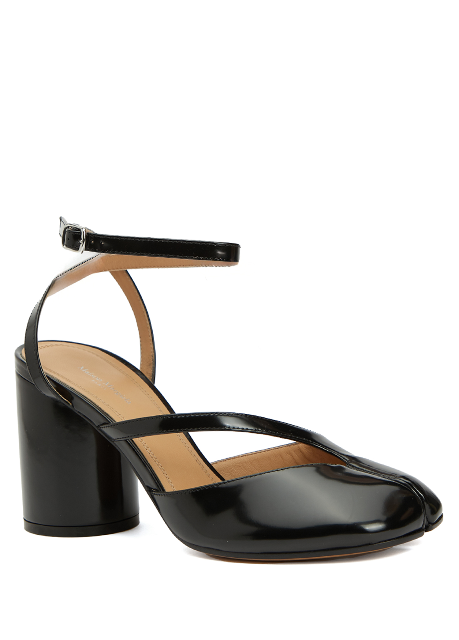 Maison Margiela Siyah Kadın Tabi Siyah Kadın Deri Topuklu Ayakkabı