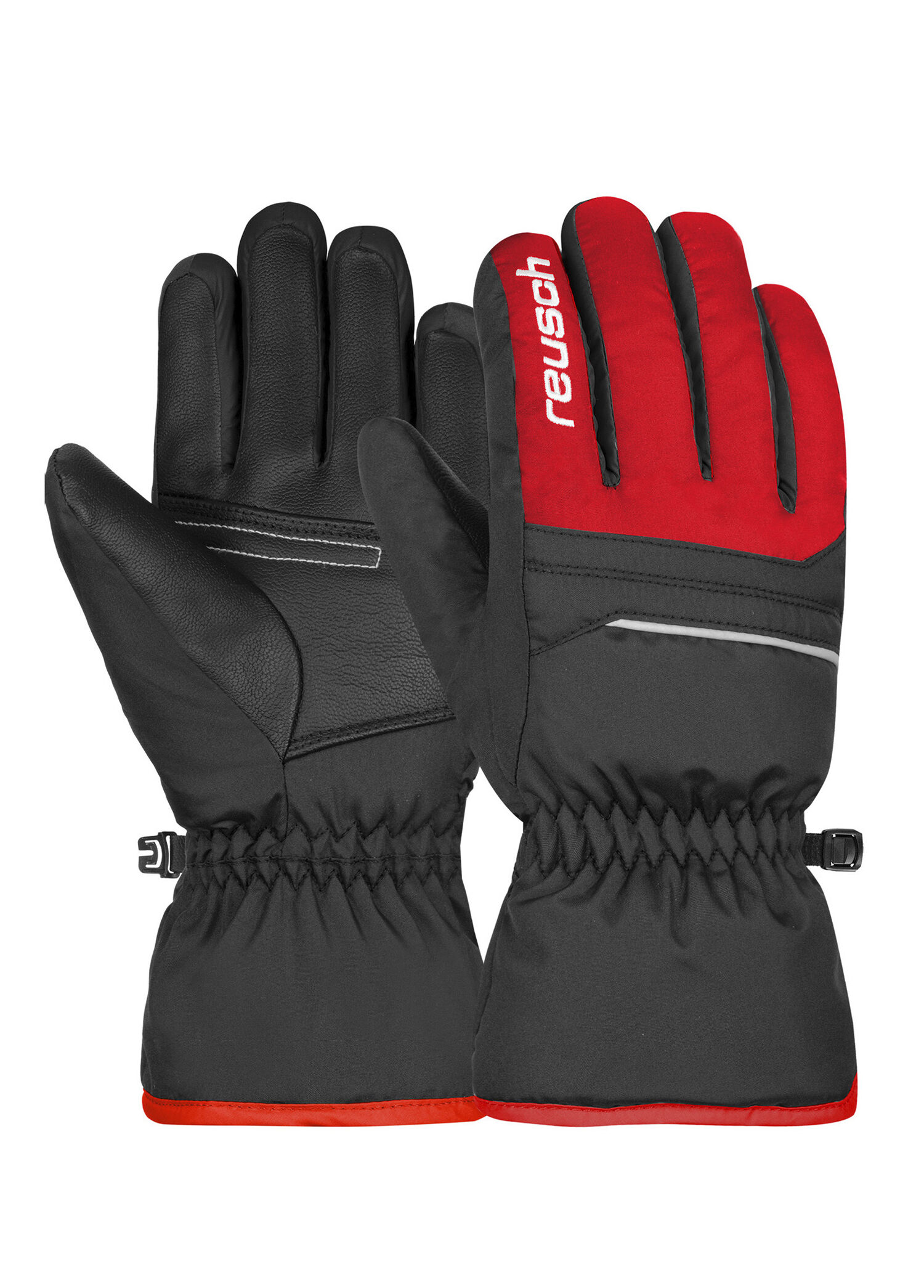 Alan Junior Black Red Unisex Çocuk Kayak Eldiveni