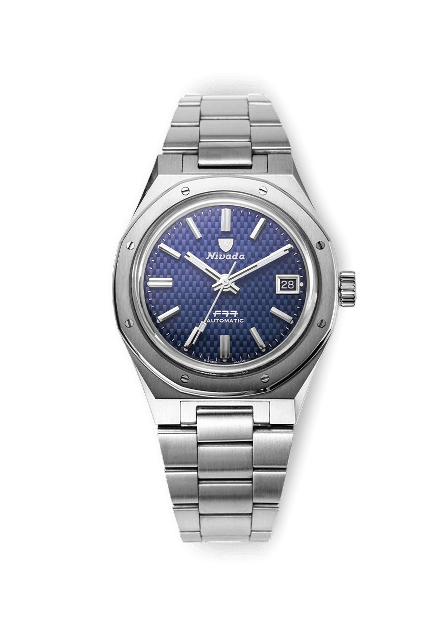 Nivada Grenchen Lacivert Erkek F77 Blue 69001A77 Metal Çelik Erkek