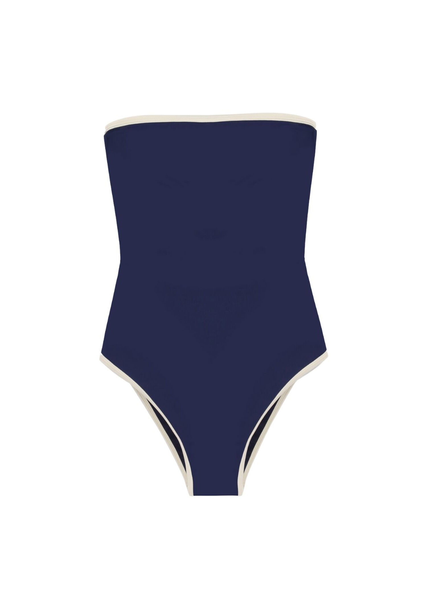 Belle Blazer Navy Kadın Straplez Mayo