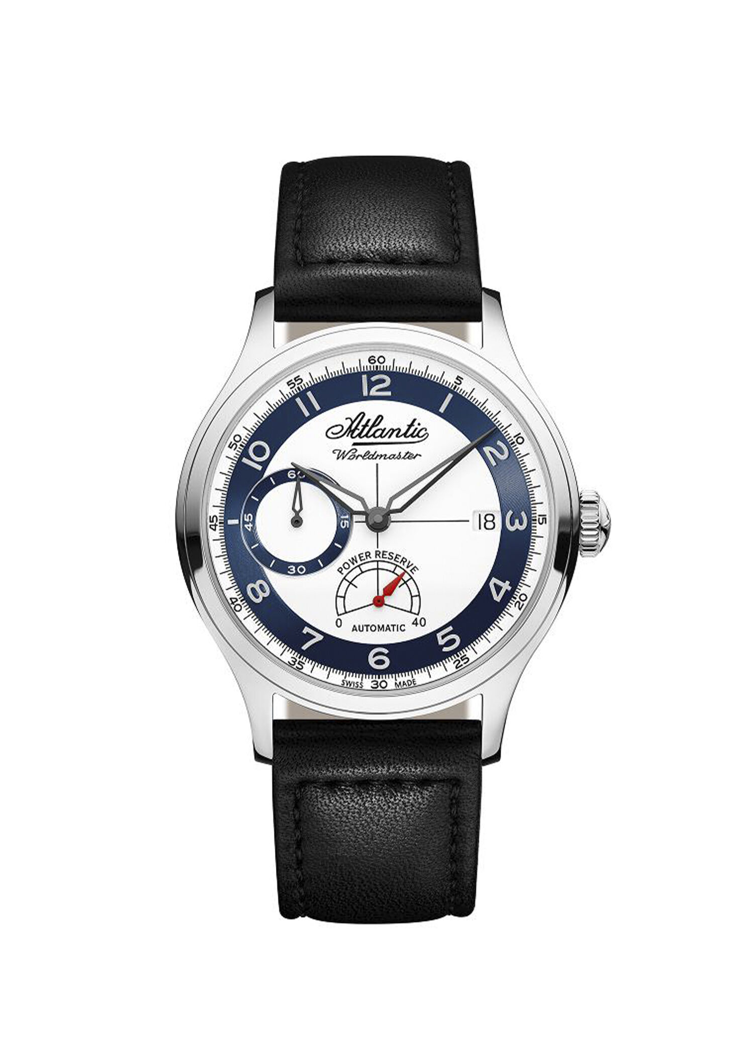 Worldmaster Orıgınal Power Reserve Siyah Deri Erkek Kol Saati