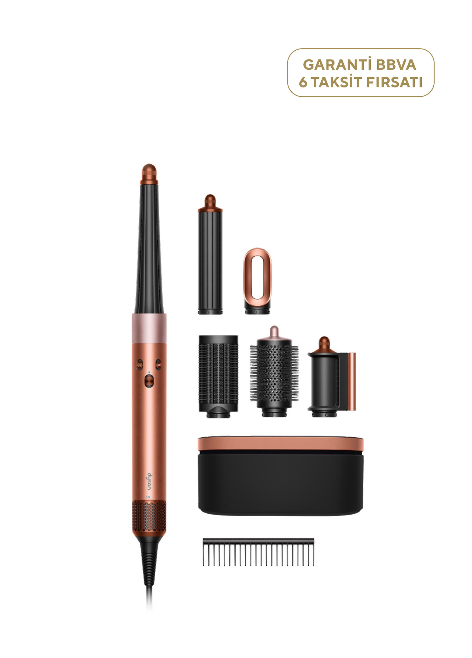Airwrap i.d.™ Saç Şekillendirme ve Kurutma Seti (Amber Silk)