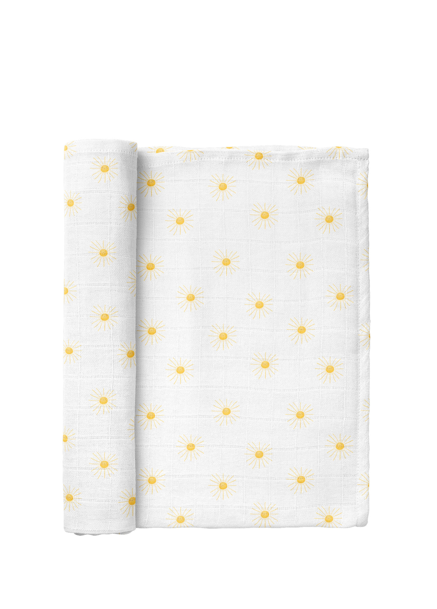Soleil Organik Pamuk Yıkanmış Müslin Bebek Örtü 115 x 115 cm