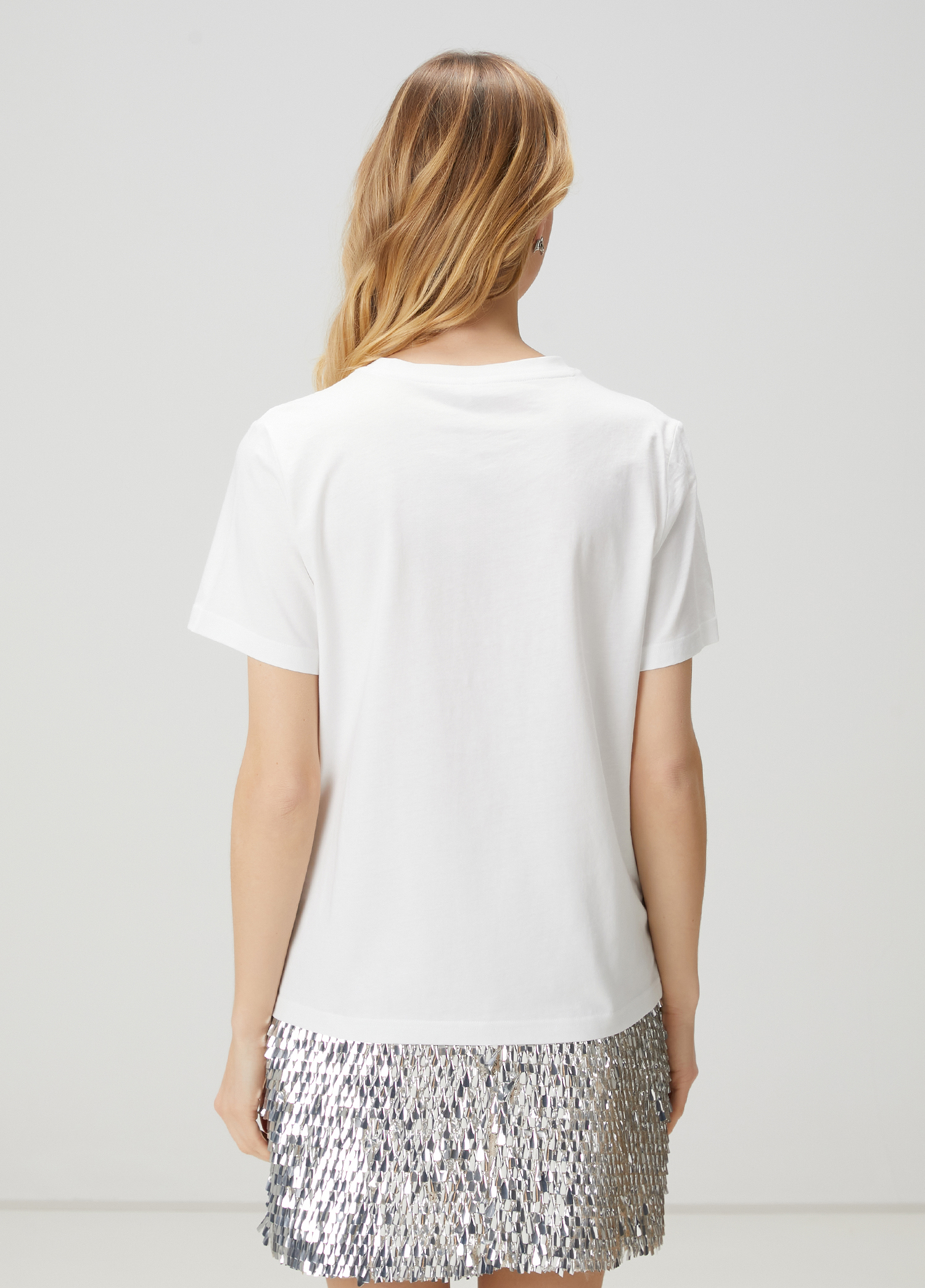 Beyaz İşleme Detaylı T-shirt_4